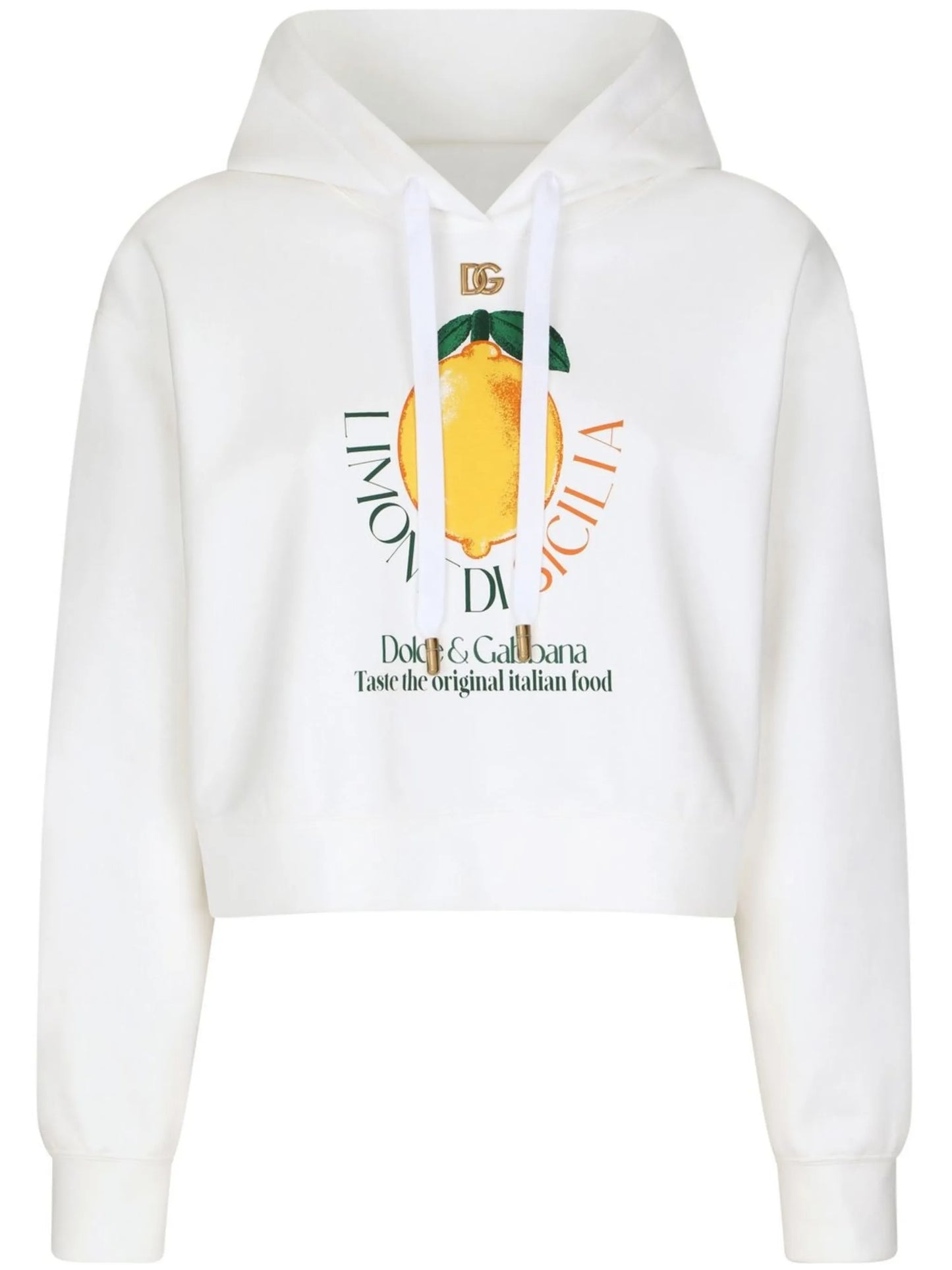 graphic-print drawstring hoodie