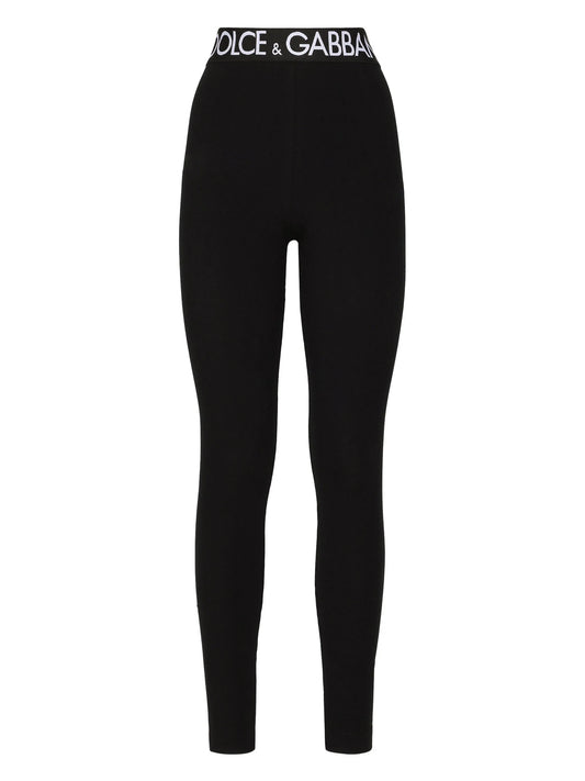 logo-waistband jersey leggings