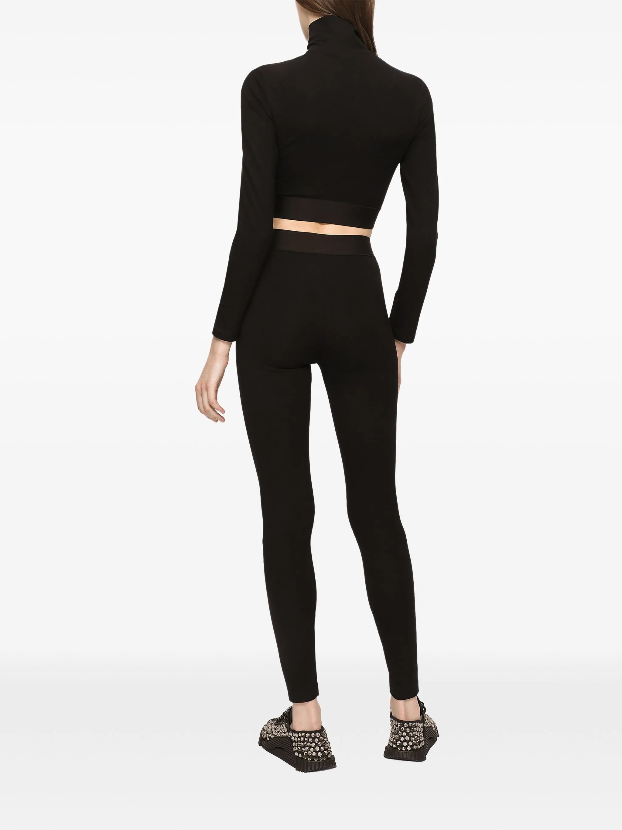 logo-waistband jersey leggings