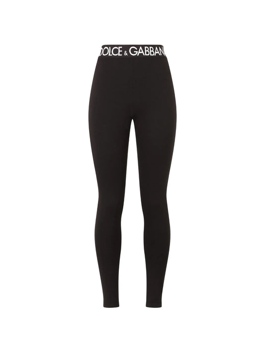 logo-waistband jersey leggings