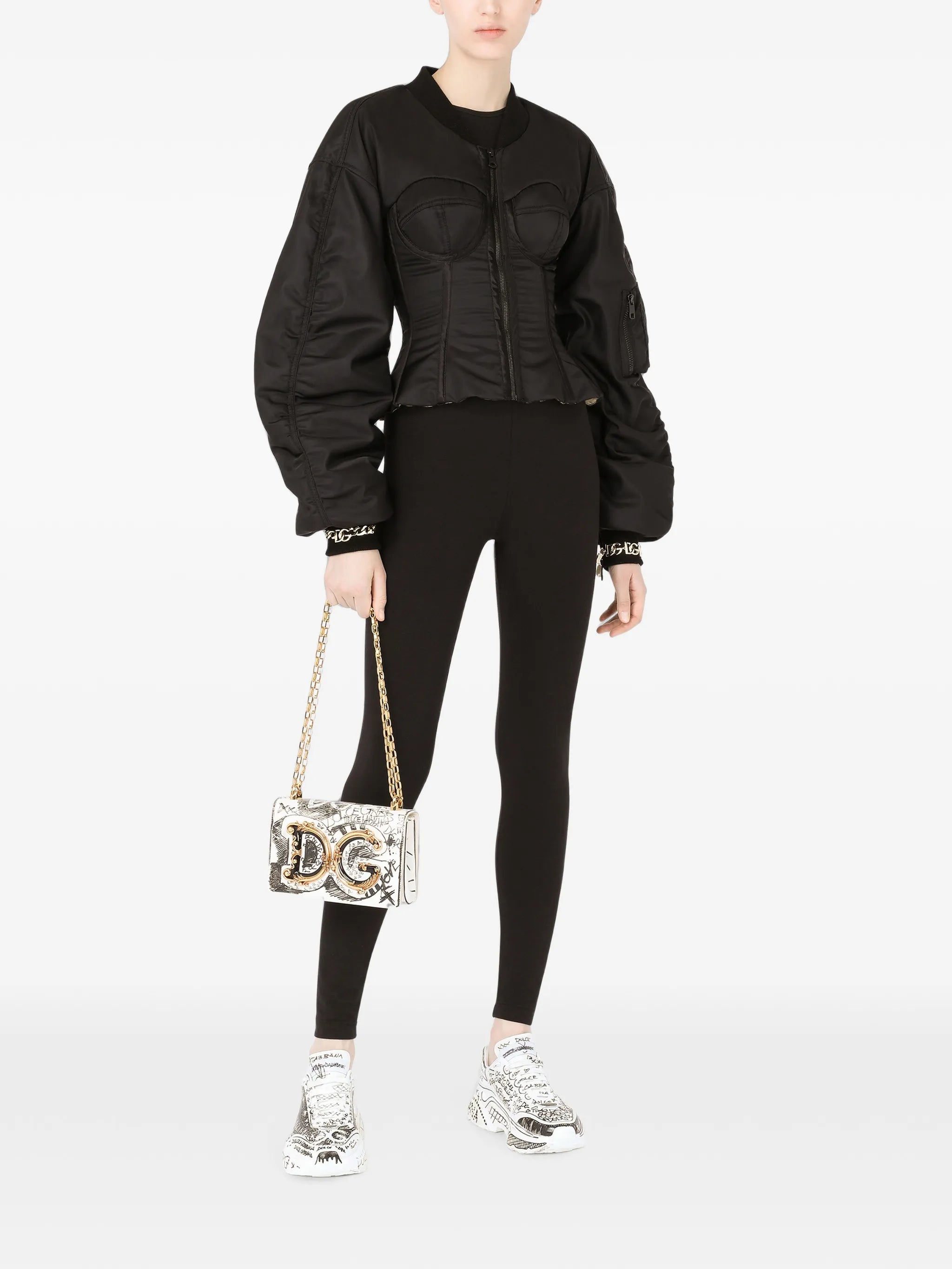 logo-waistband jersey leggings