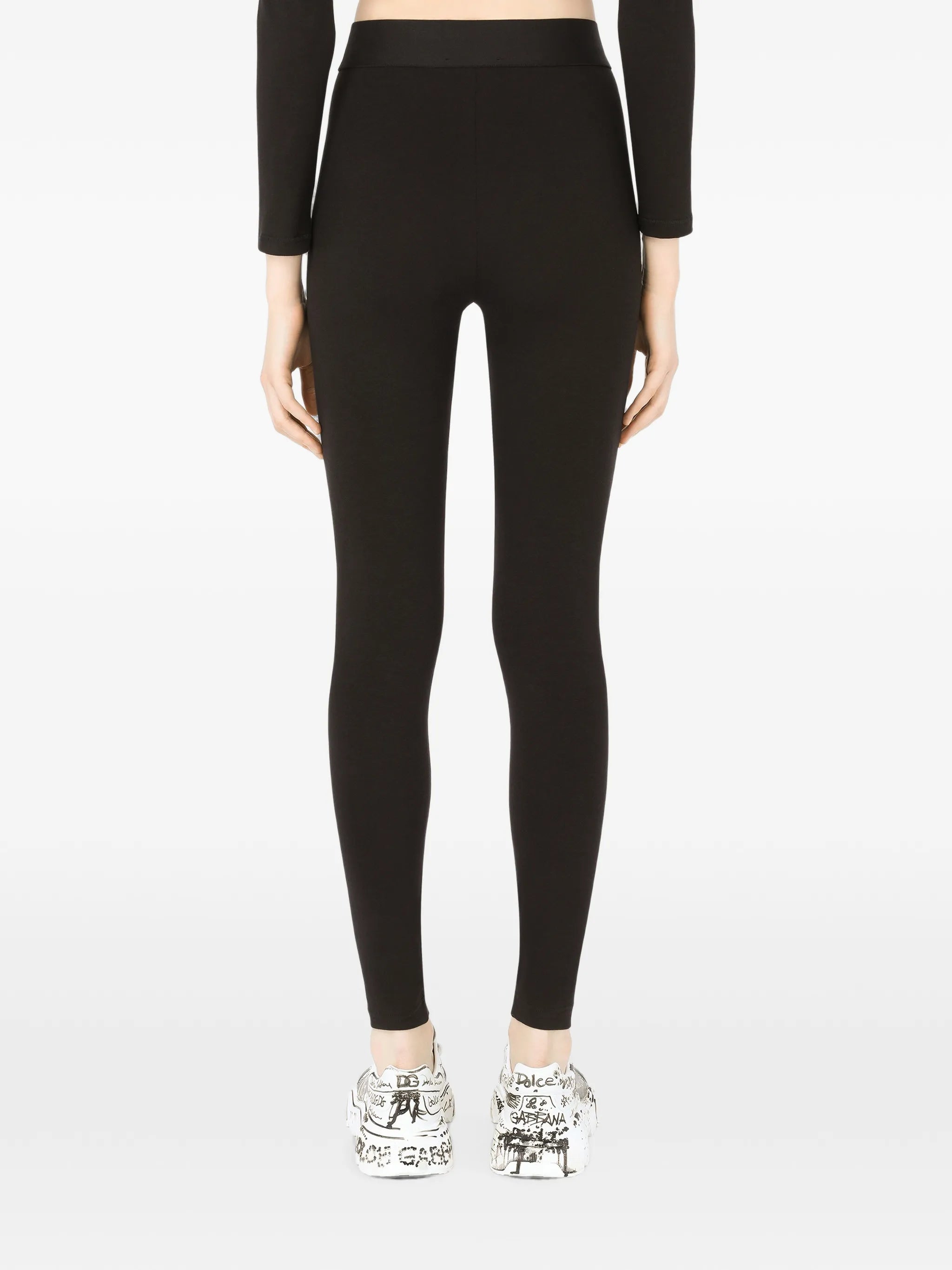 logo-waistband jersey leggings