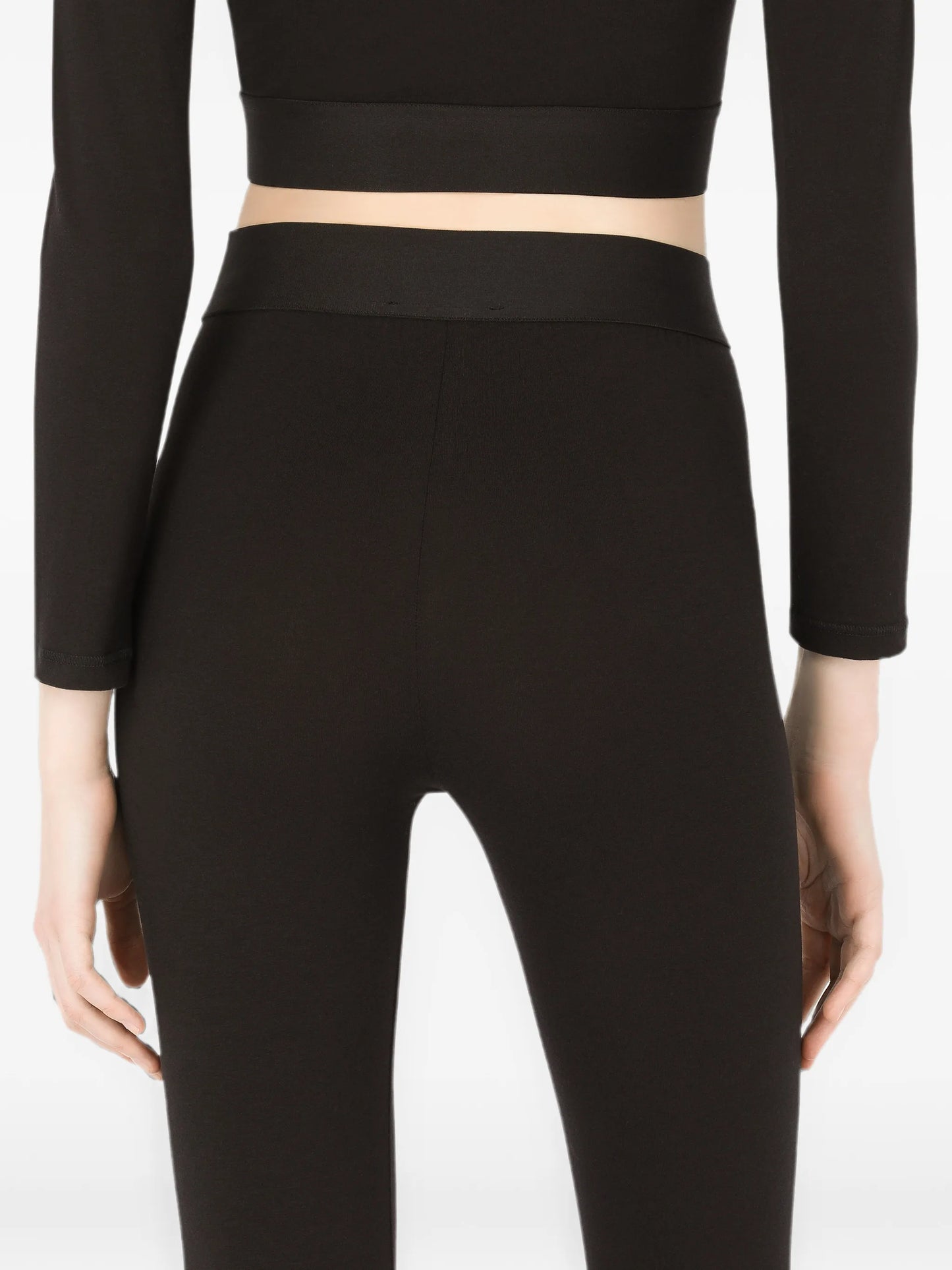 logo-waistband jersey leggings
