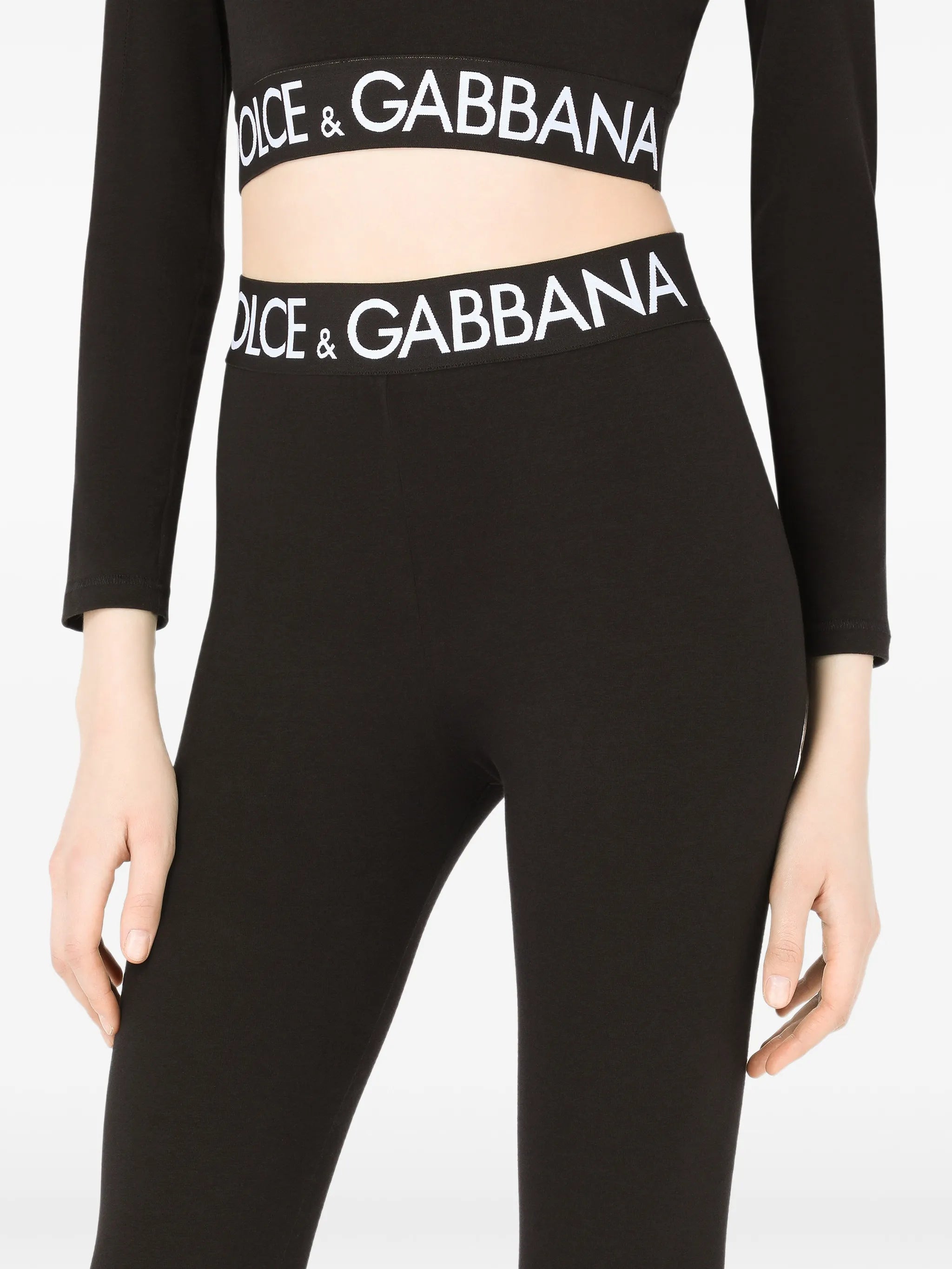 logo-waistband jersey leggings