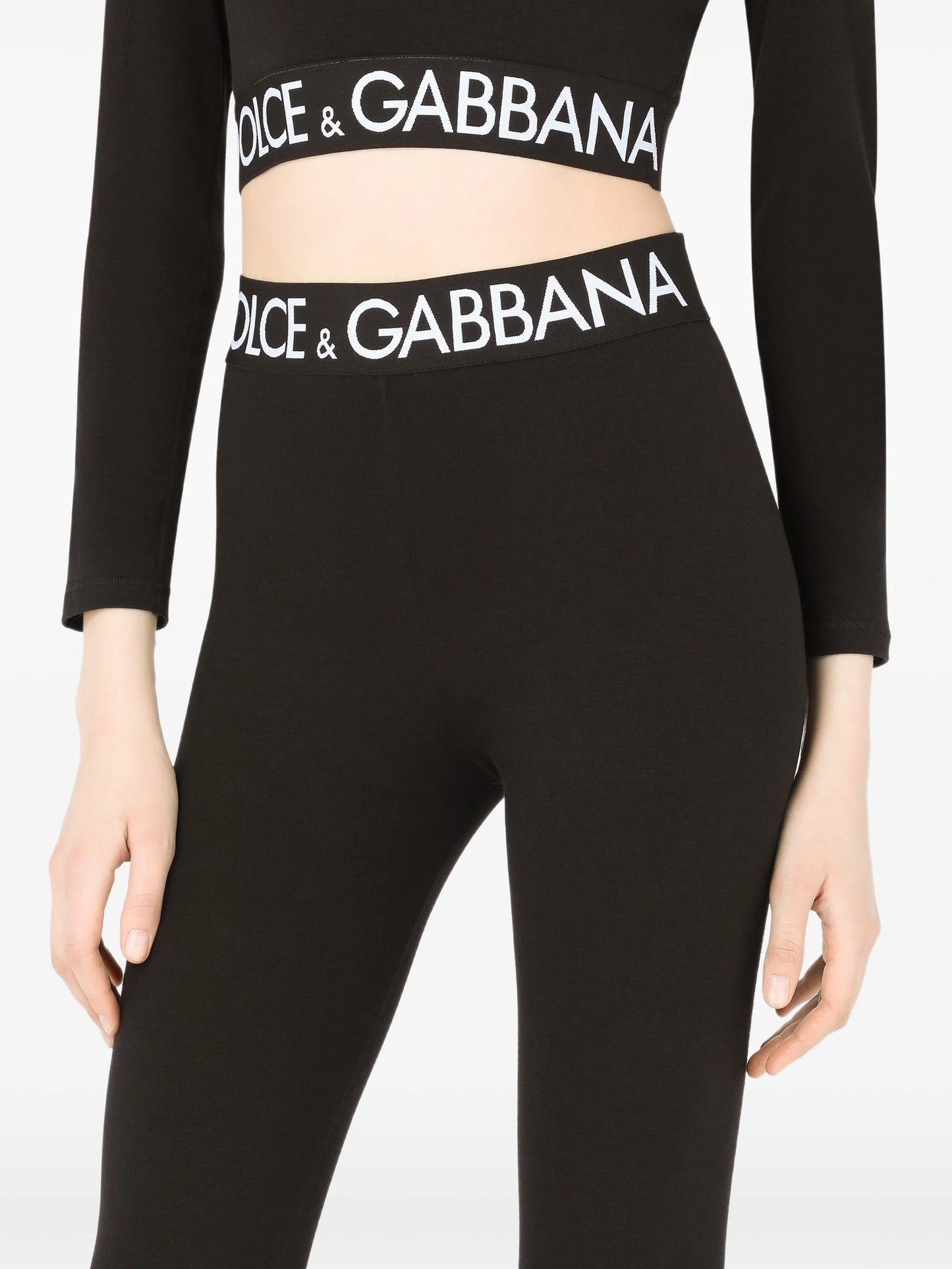 logo-waistband jersey leggings
