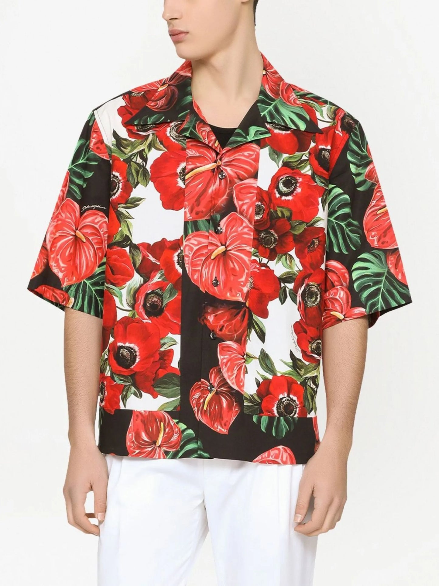floral-print Hawaii shirt