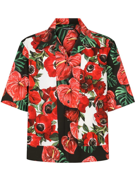 floral-print Hawaii shirt