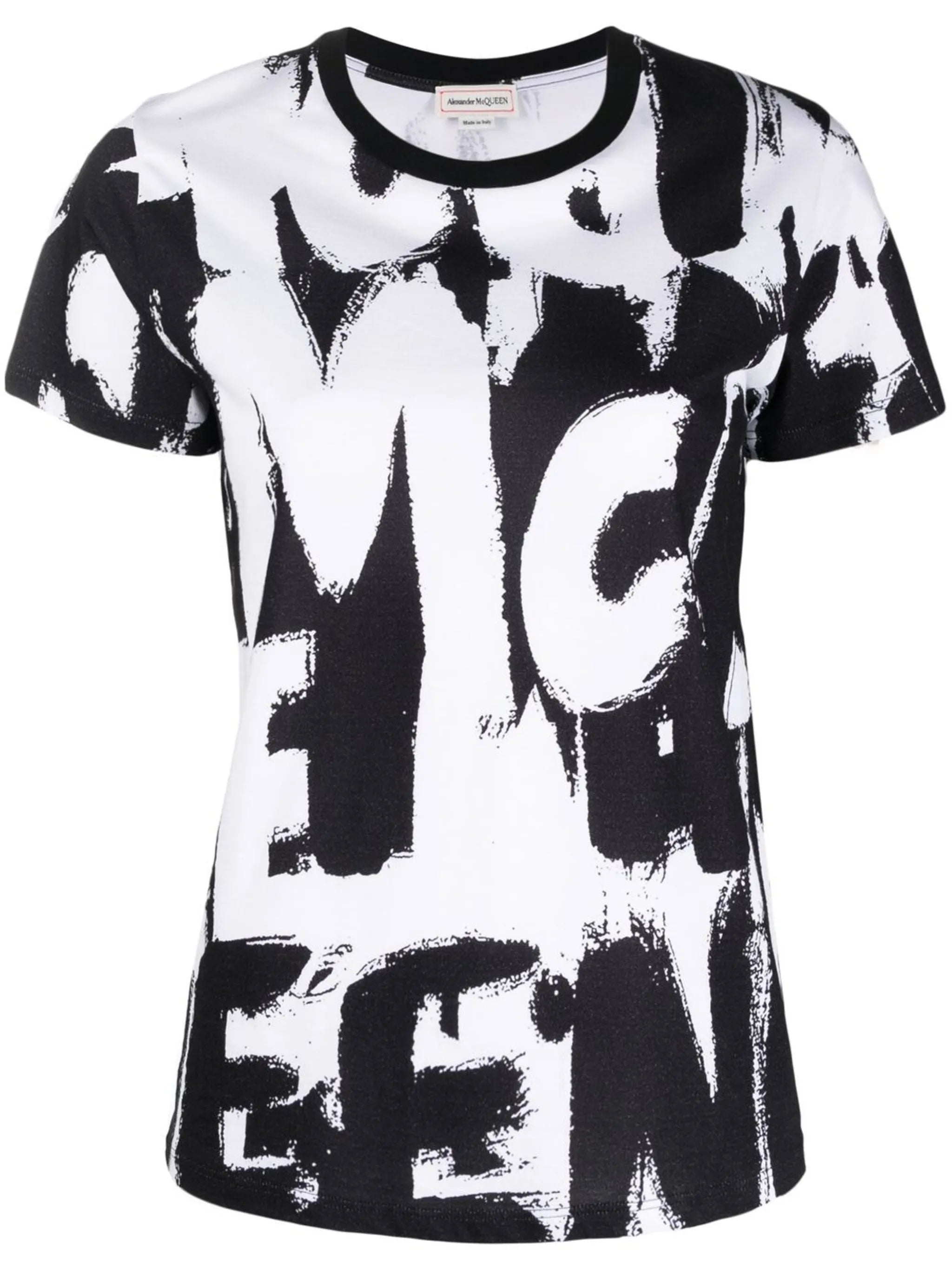 graffiti-print cotton T-shirt