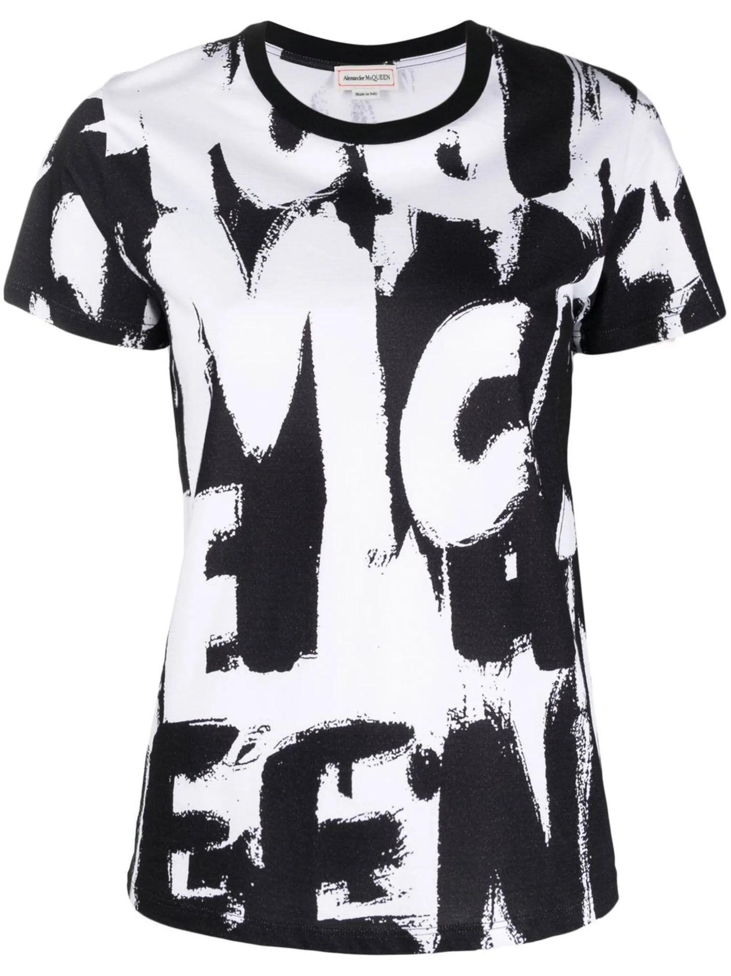 graffiti-print cotton T-shirt