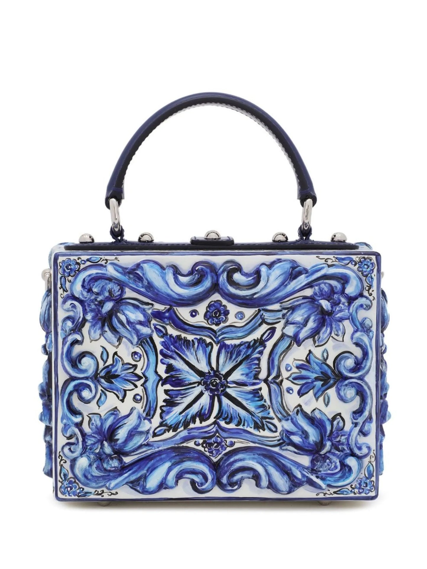 Dolce Box Majolica-print top-handle bag