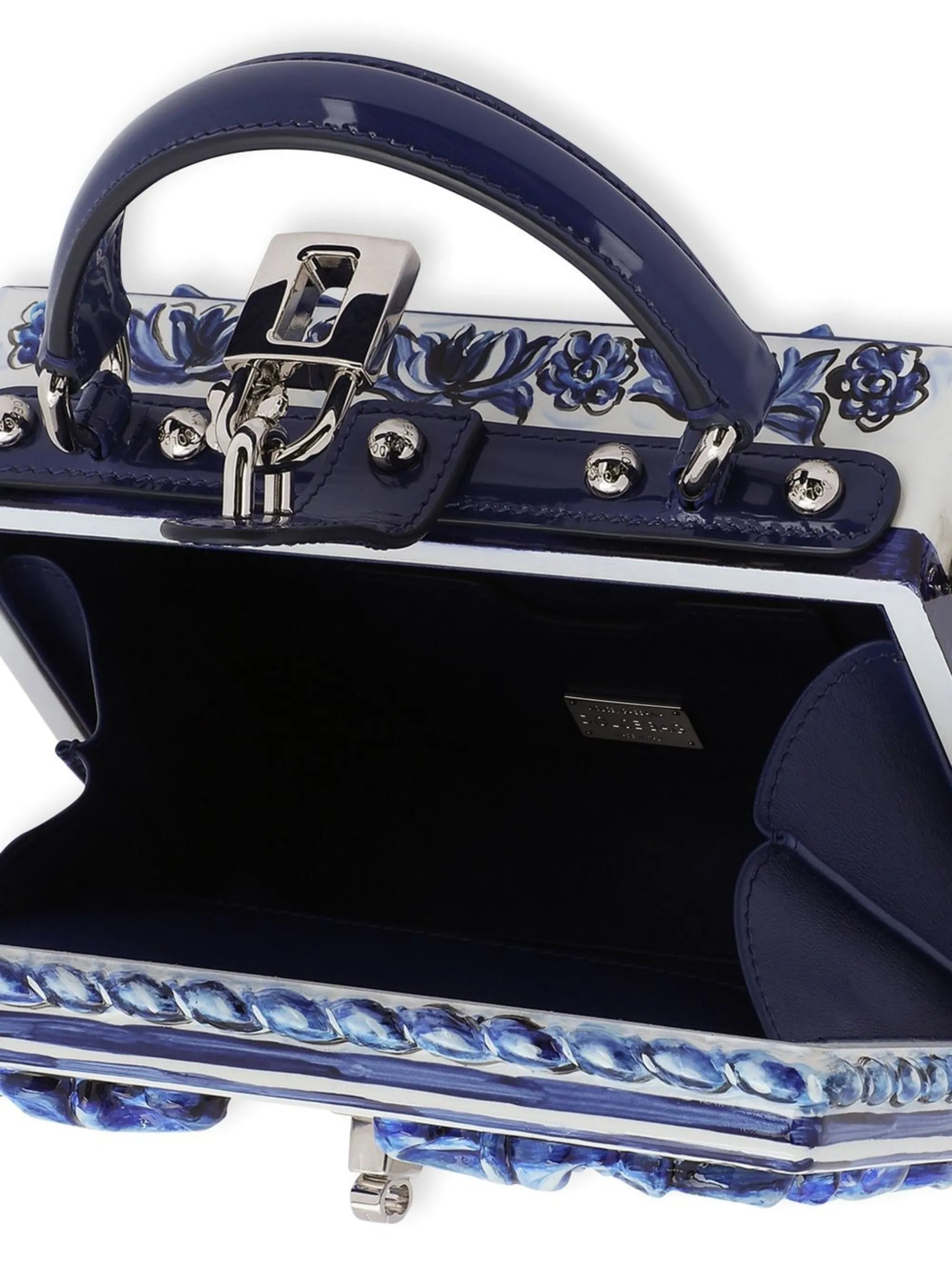 Dolce Box Majolica-print top-handle bag
