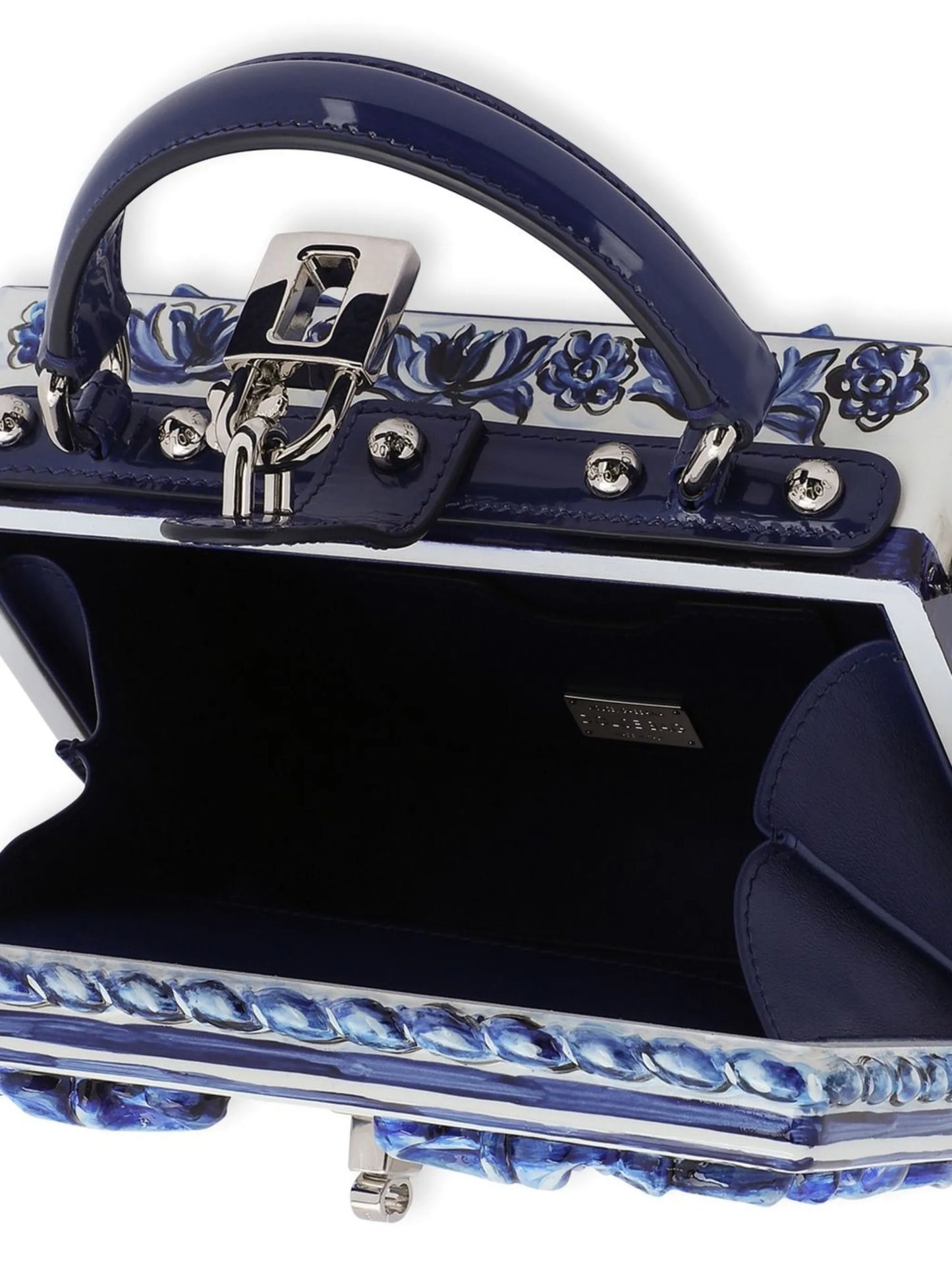 Dolce Box Majolica-print top-handle bag