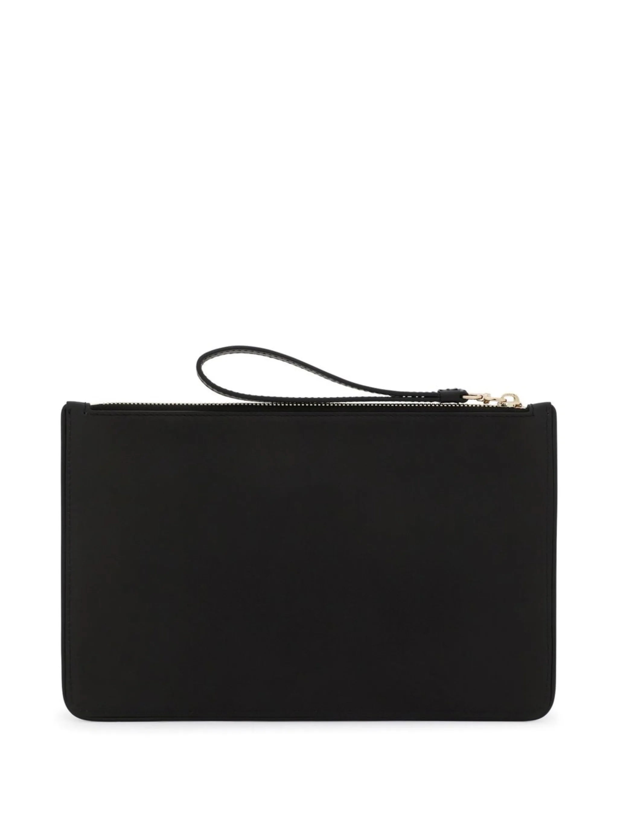 DG-logo leather clutch bag