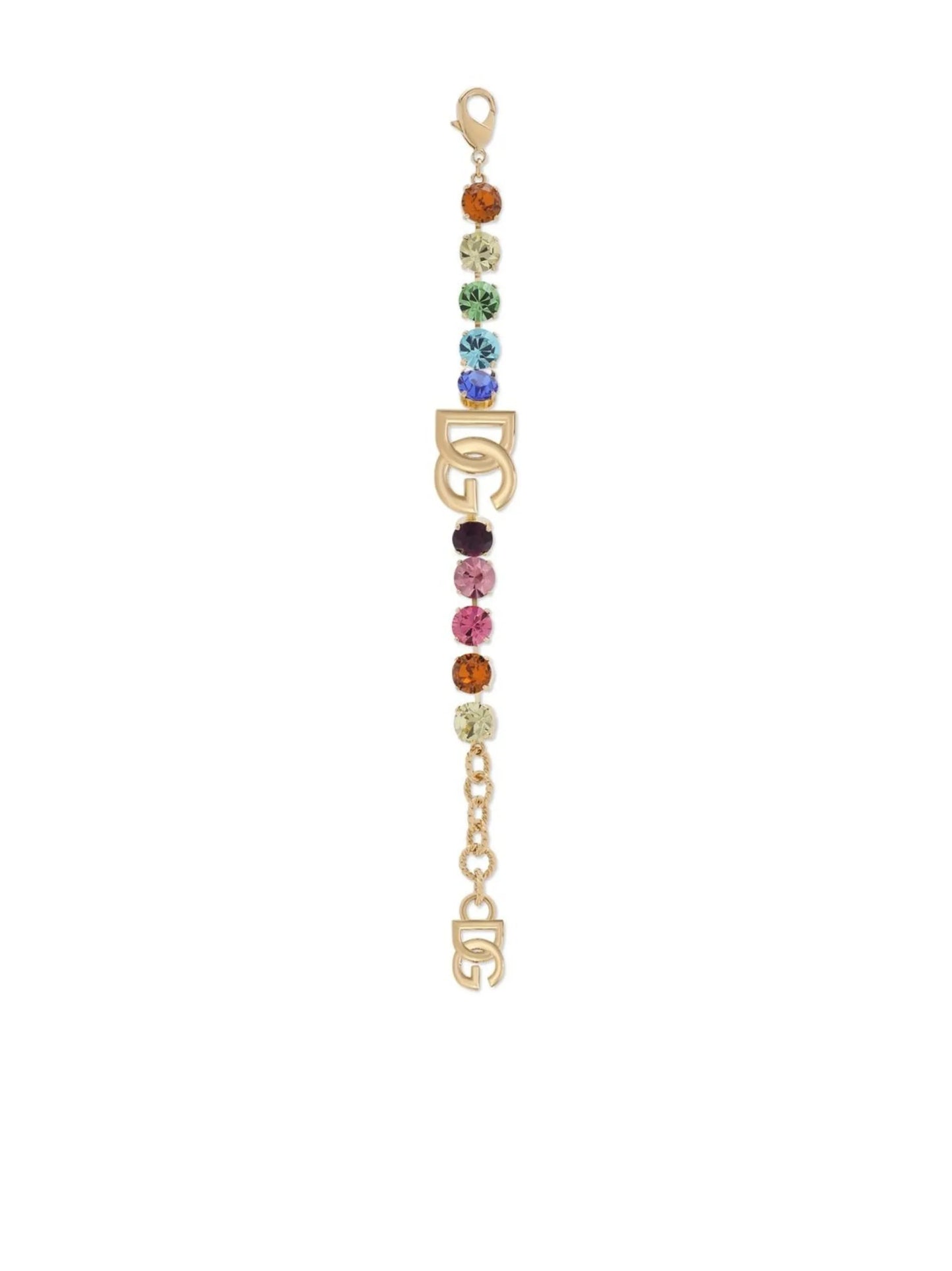 DG-logo rhinestone-embellished bracelet