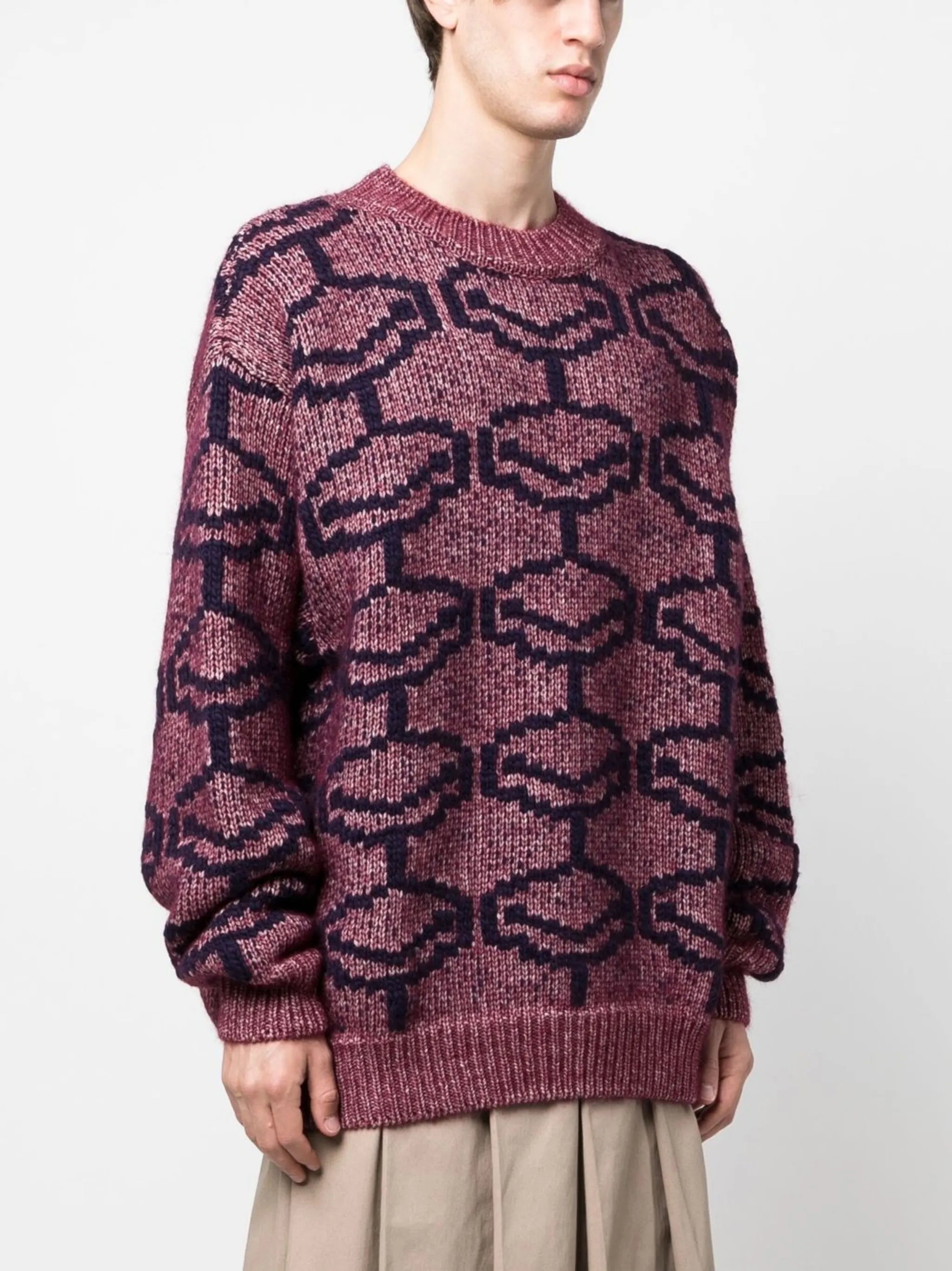 geometric-pattern jumper