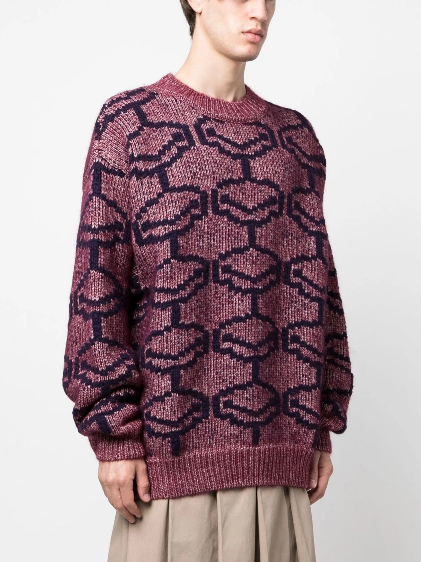geometric-pattern jumper