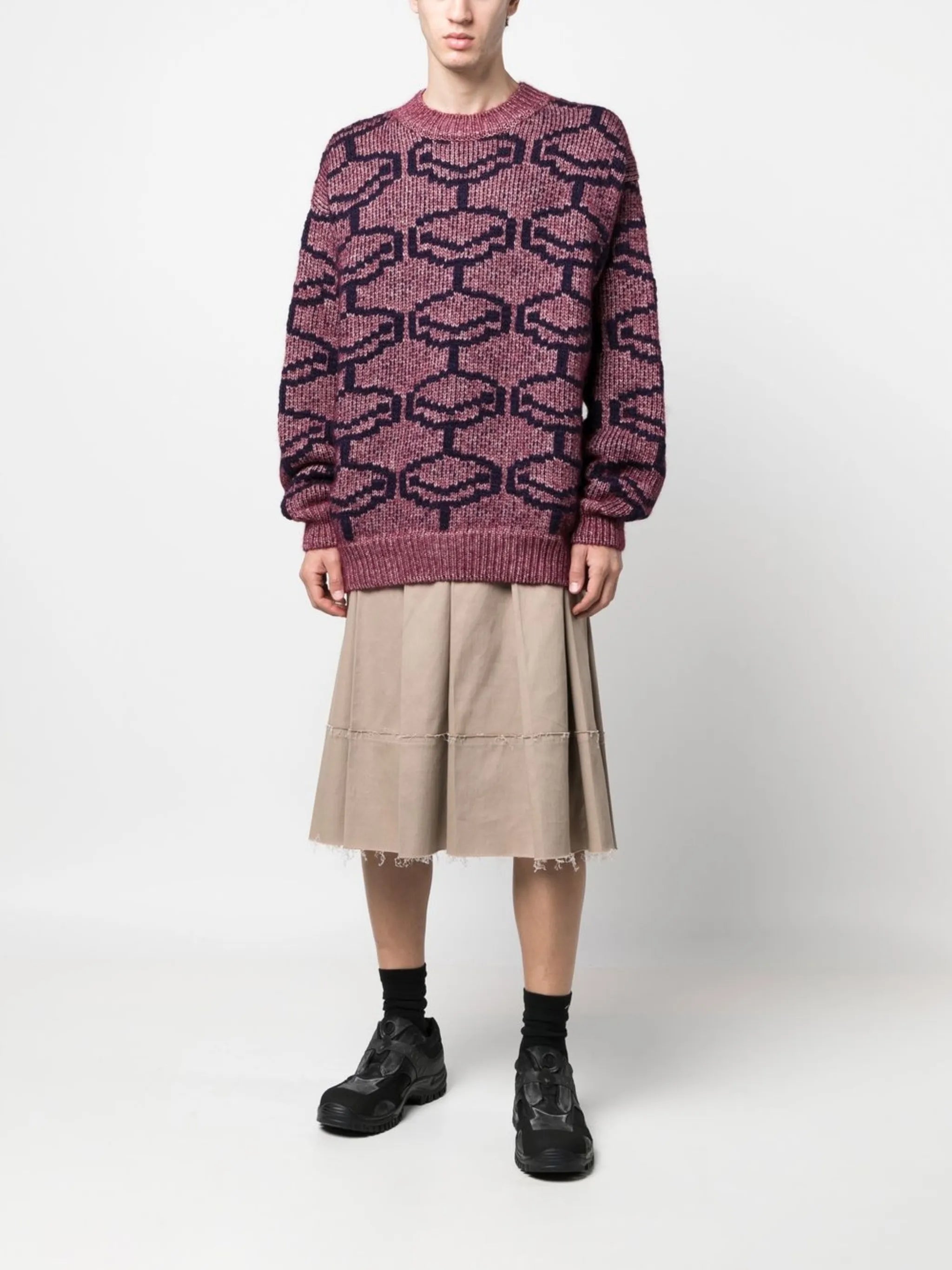 geometric-pattern jumper