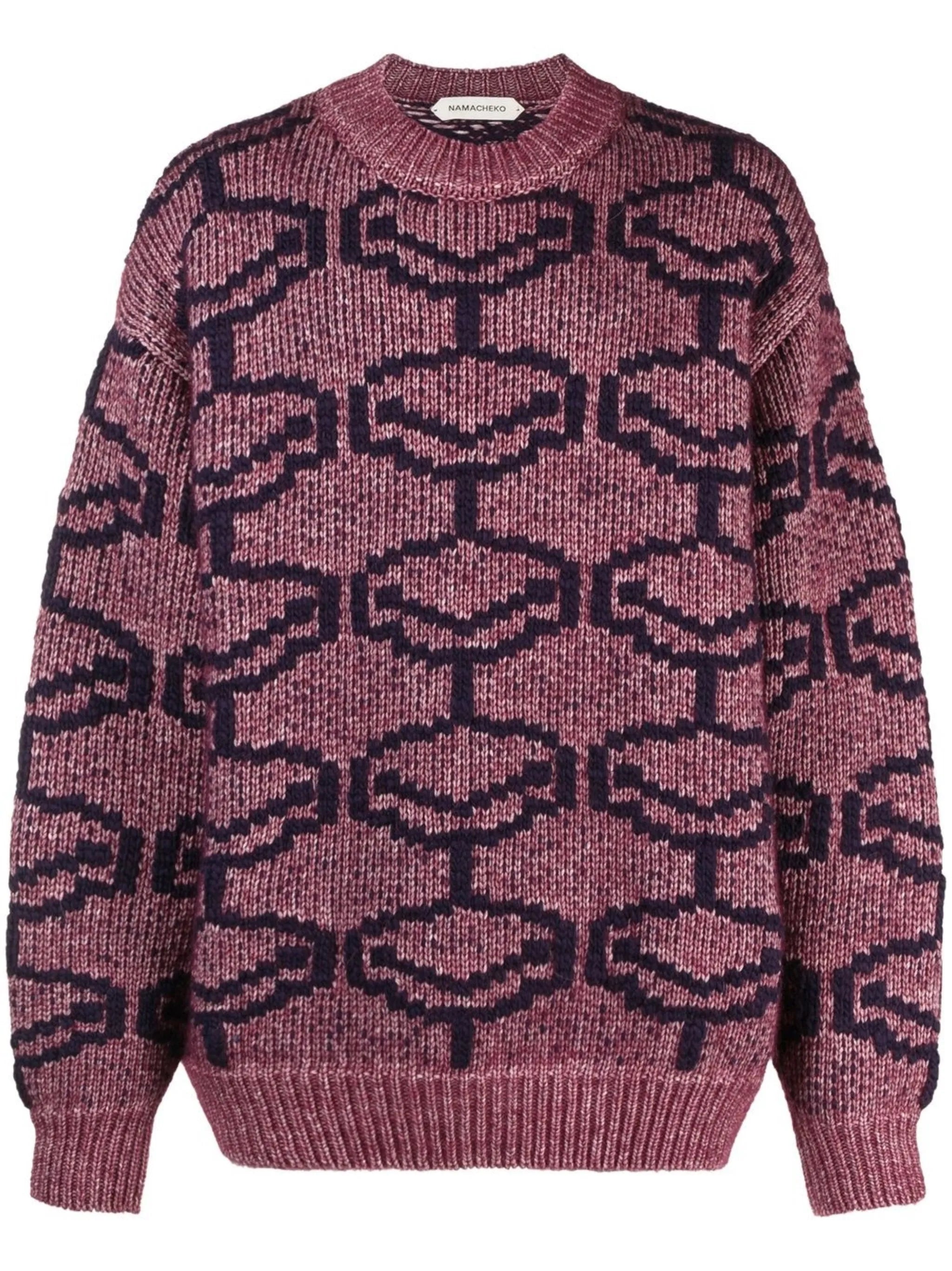 geometric-pattern jumper