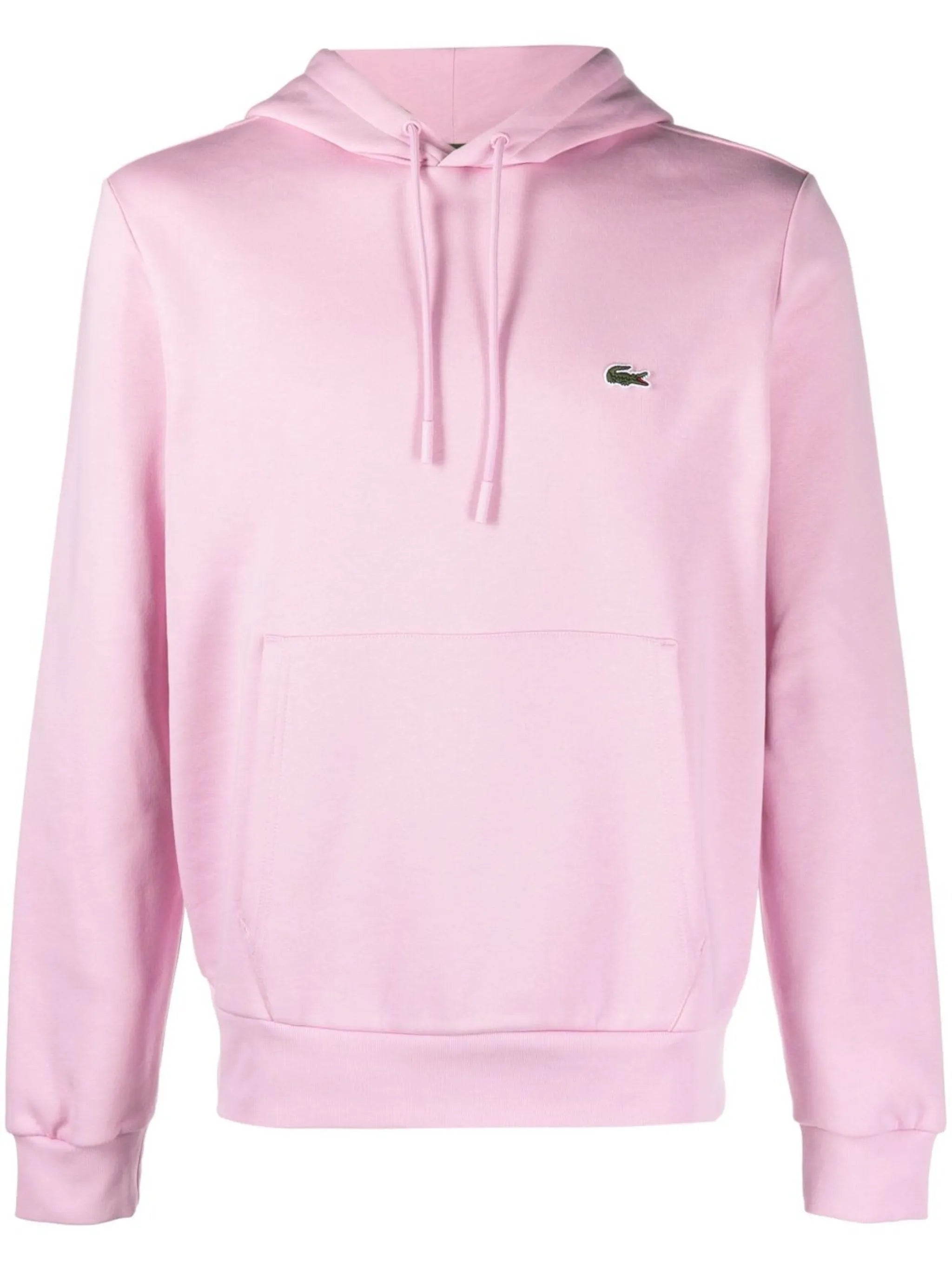 logo-patch fleece hoodie