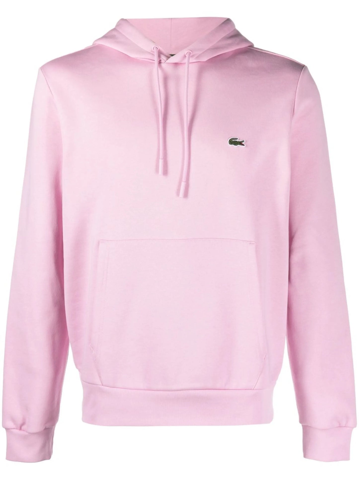 logo-patch fleece hoodie