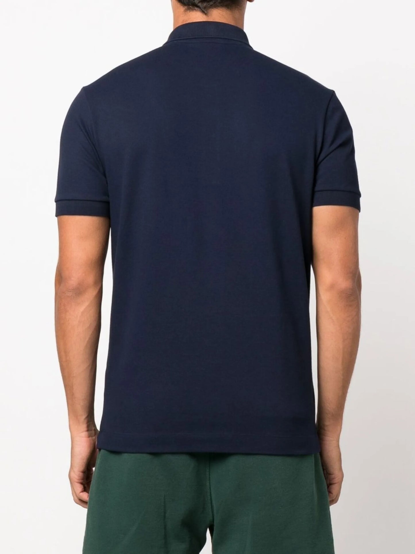logo-patch polo shirt