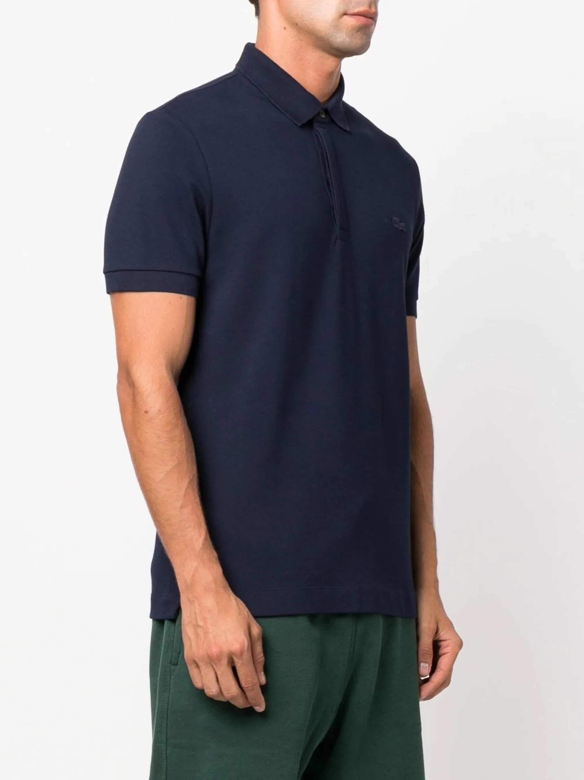 logo-patch polo shirt