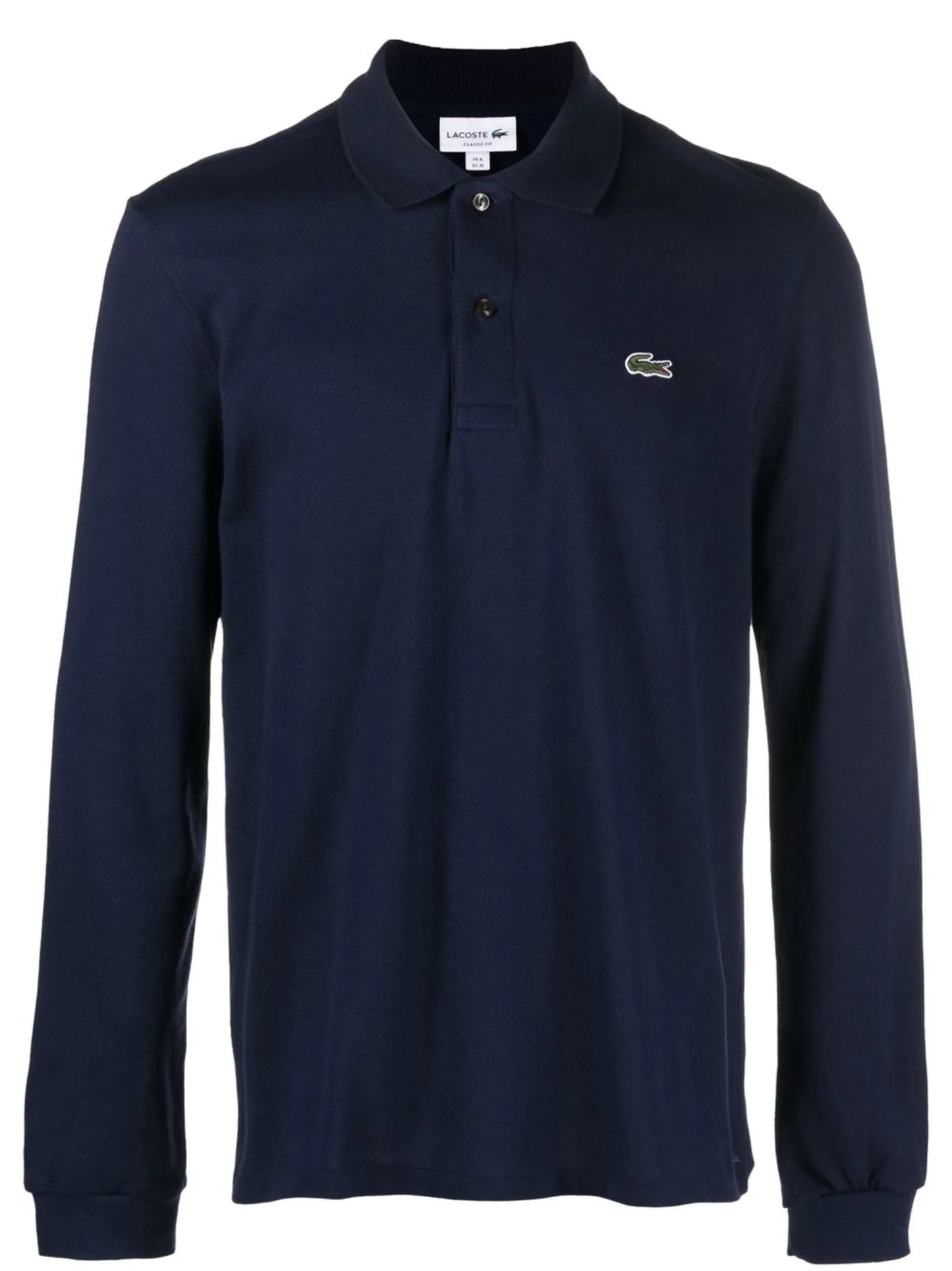 logo-patch long-sleeve polo shirt