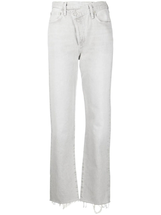 Criss Cross straight-leg jeans