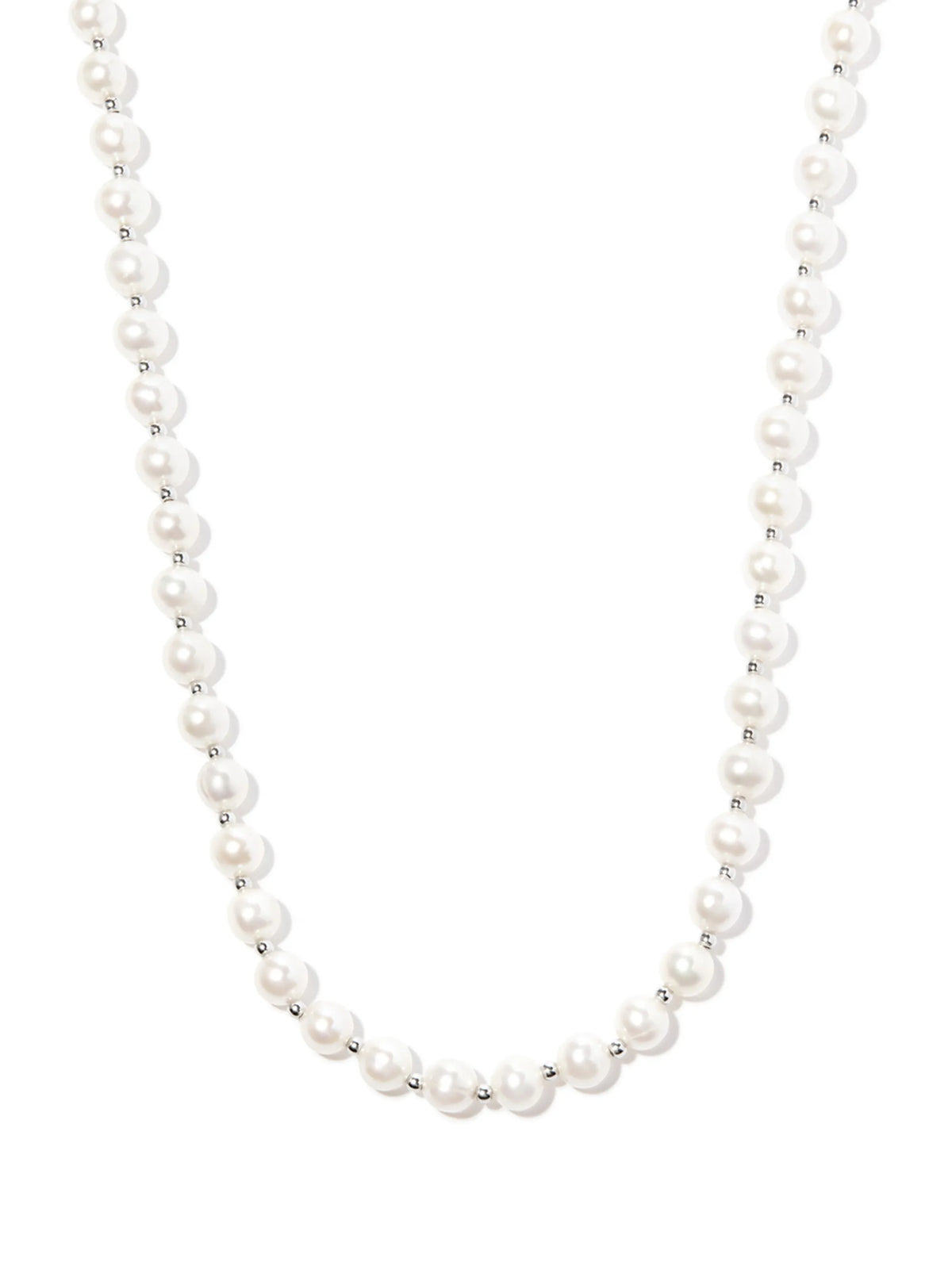 Classic pearl chain necklace