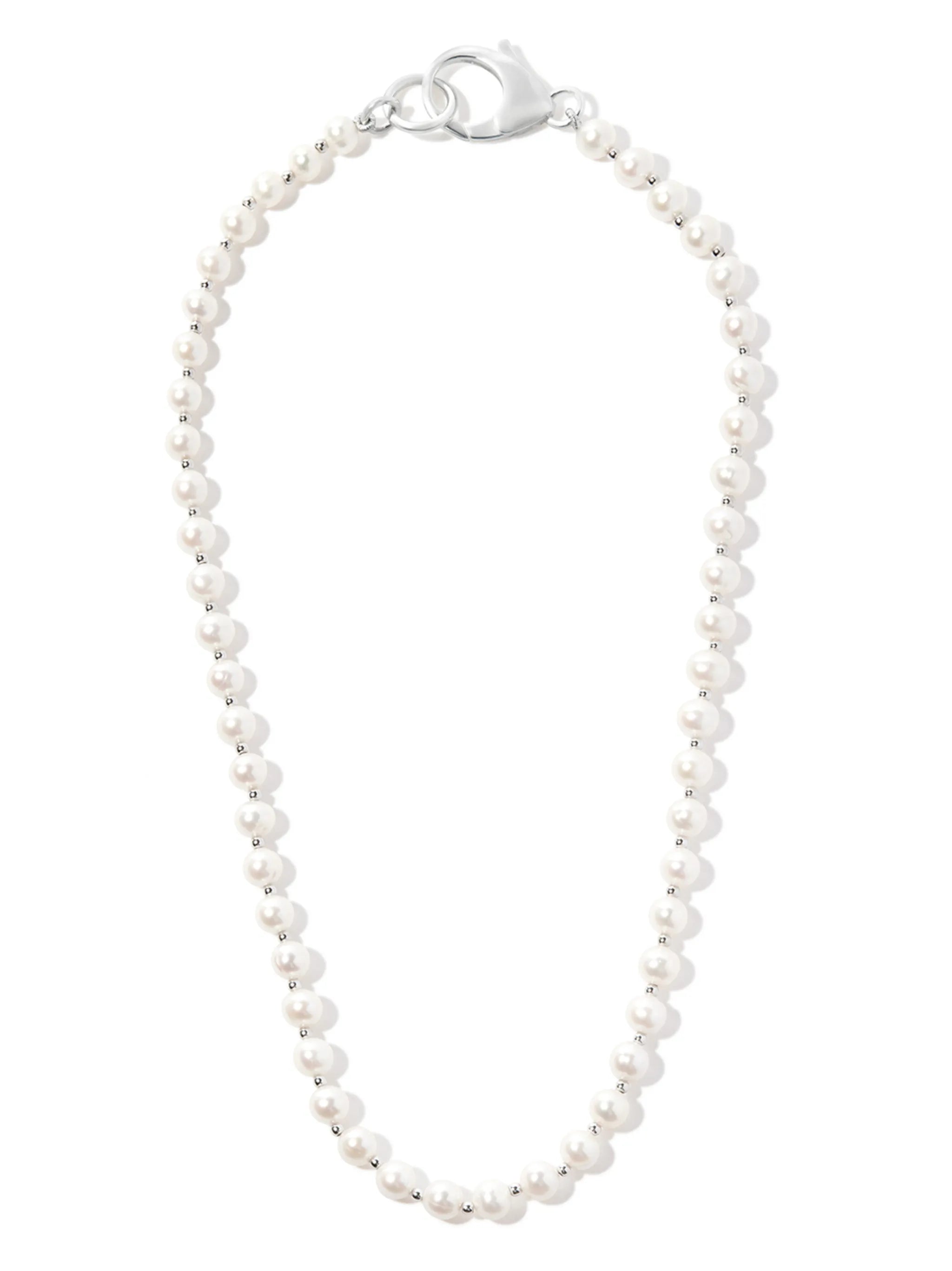 Classic pearl chain necklace