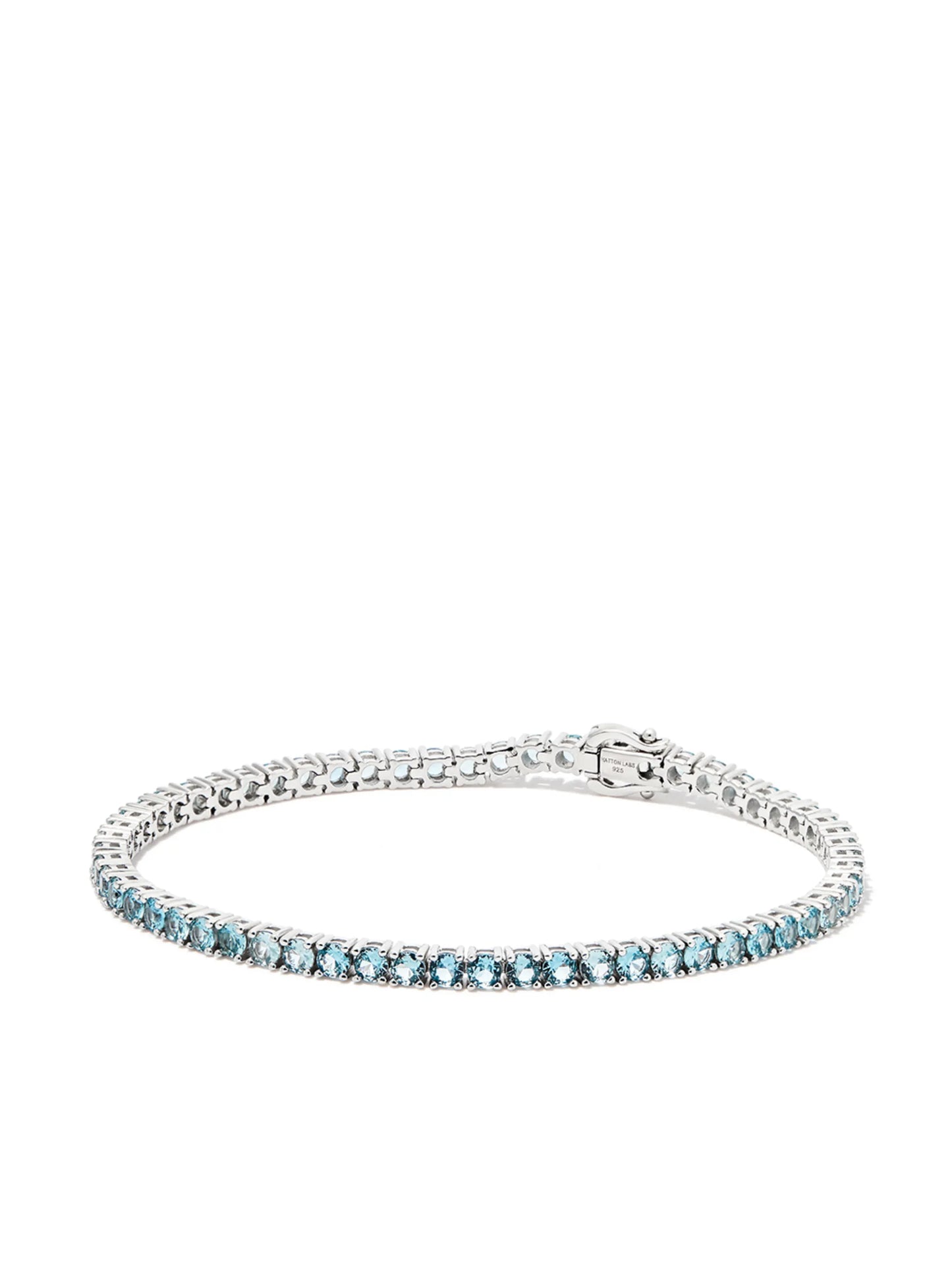 silver crystal-embellished tennis bracelet