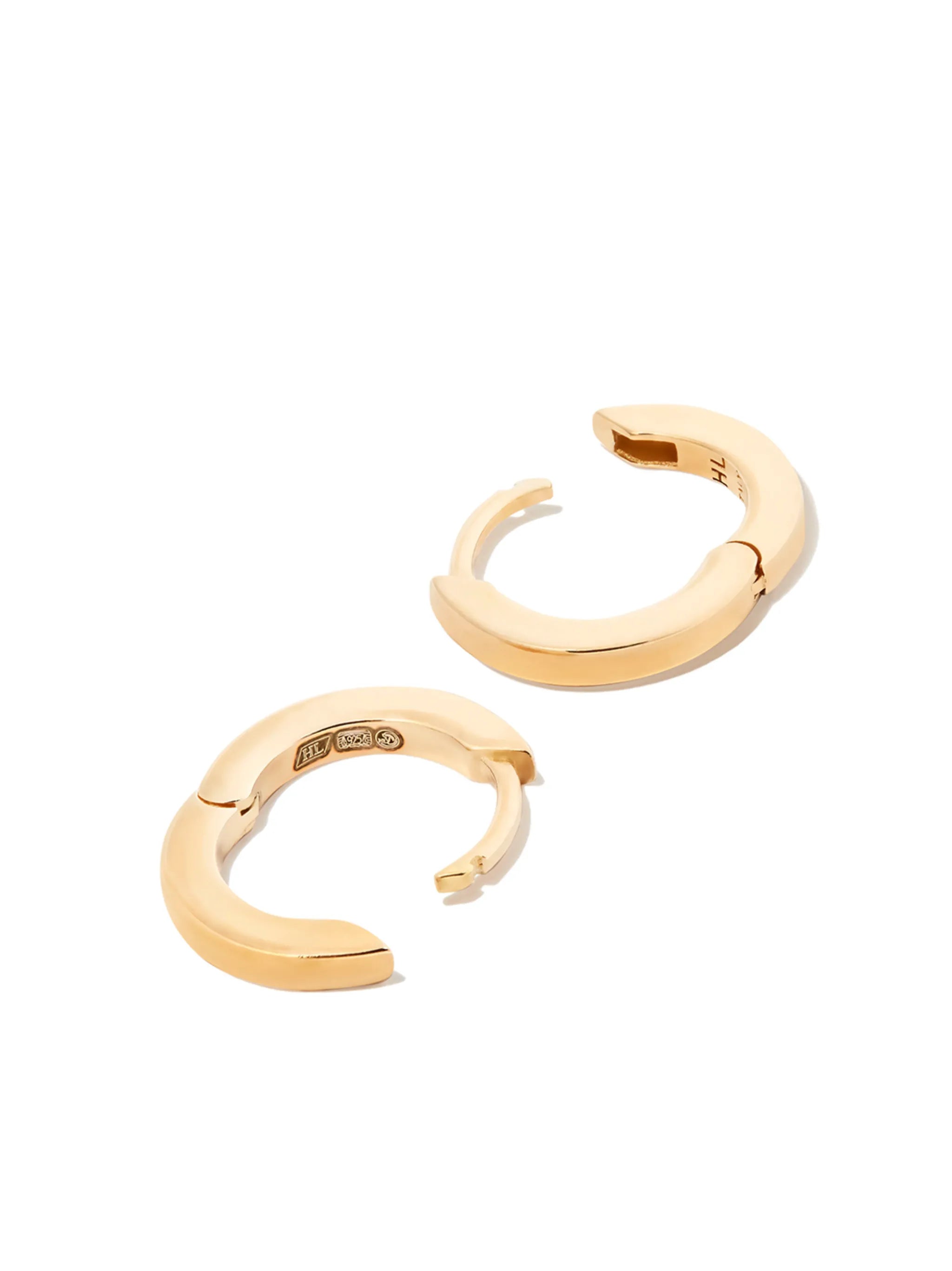 small Edge hoop earrings