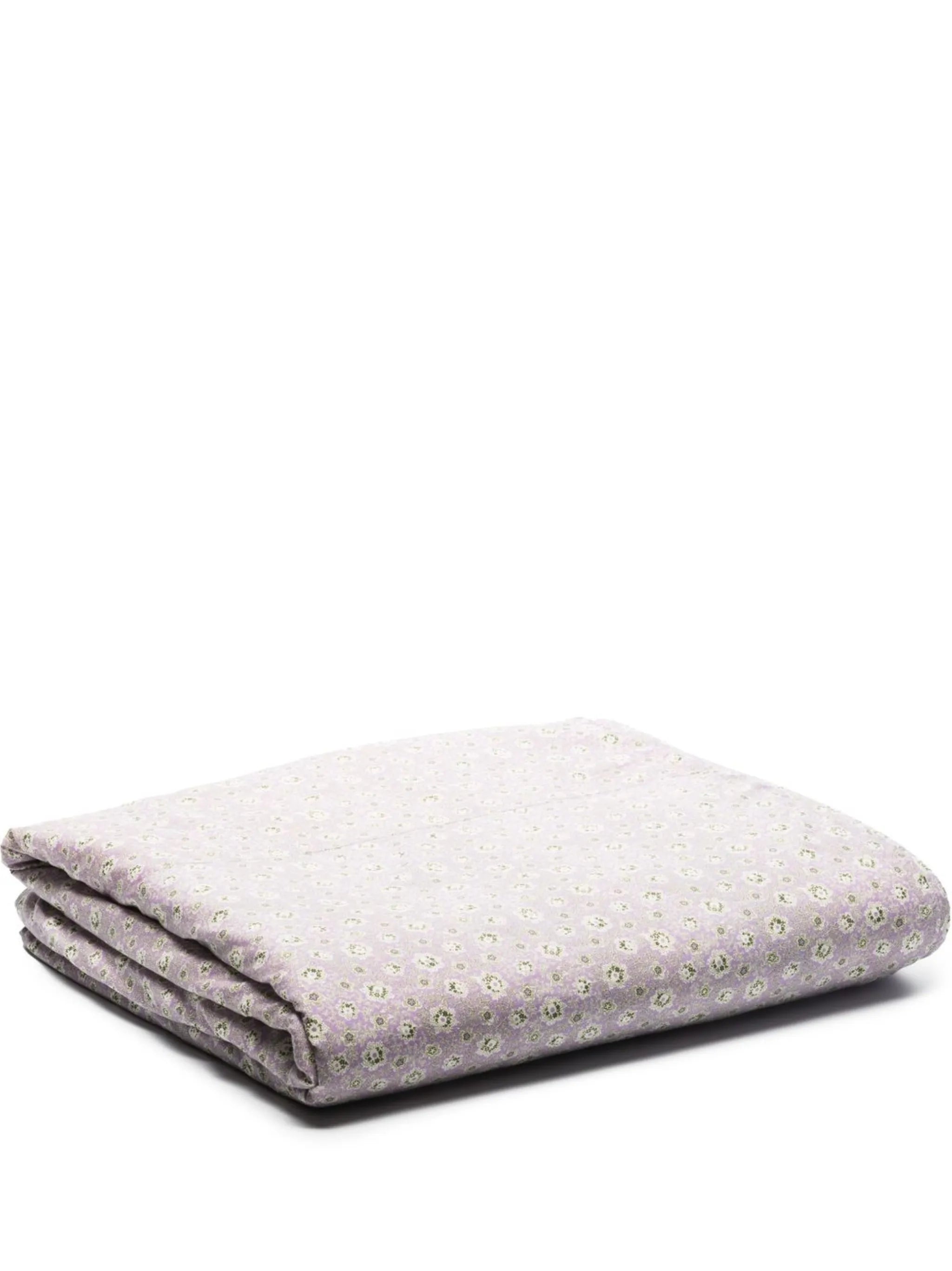 Patch floral-print duvet