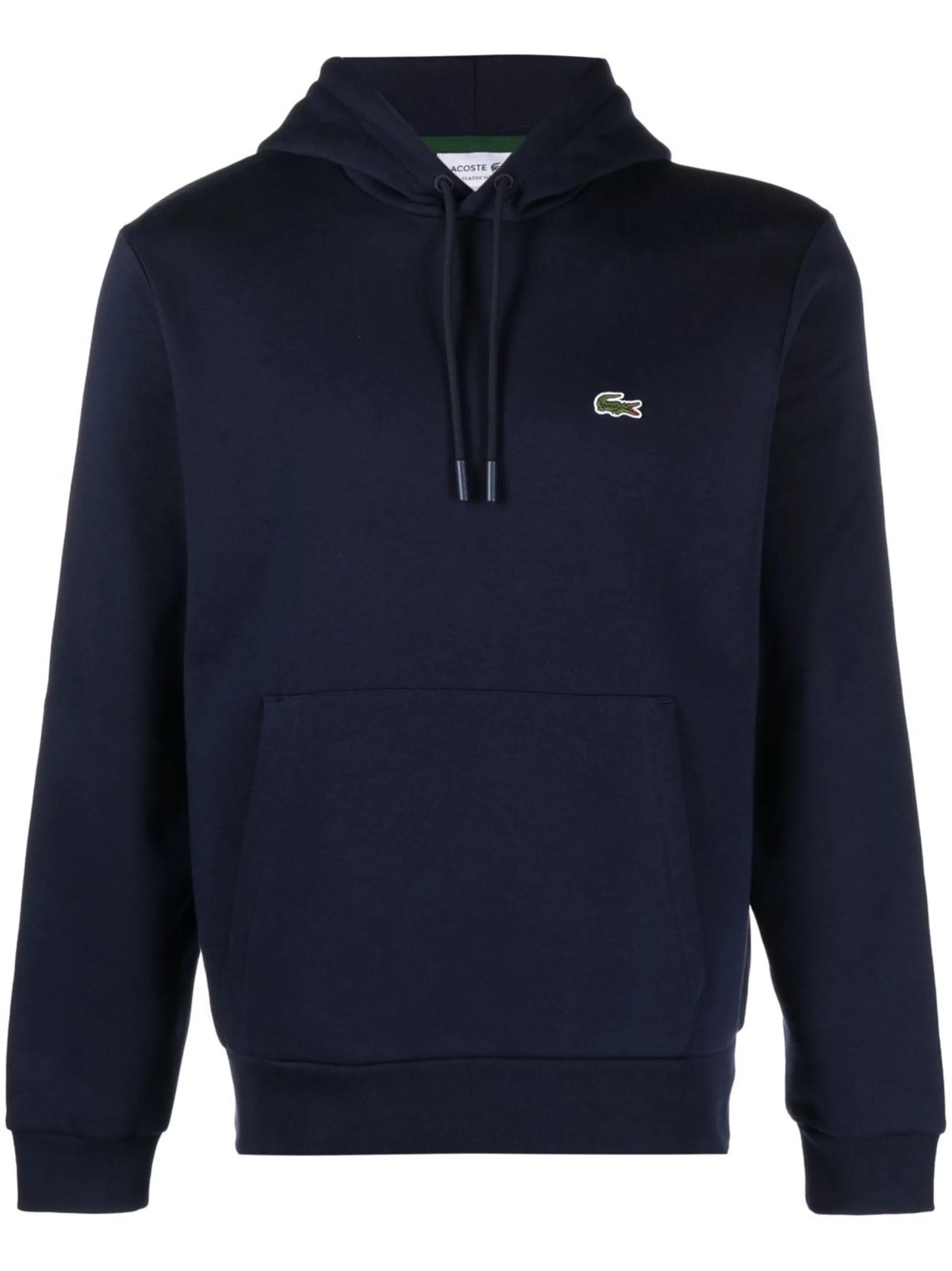 logo-patch fleece hoodie