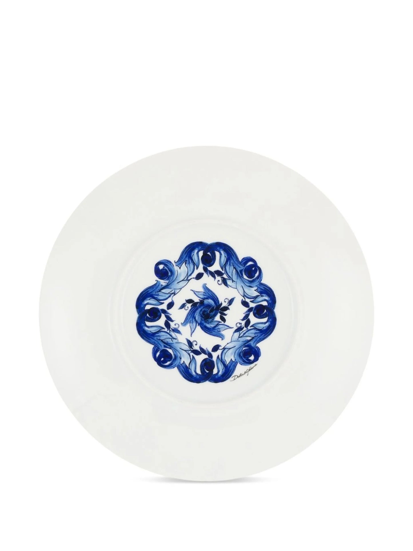 Blu Mediterraneo porcelain charger plate
