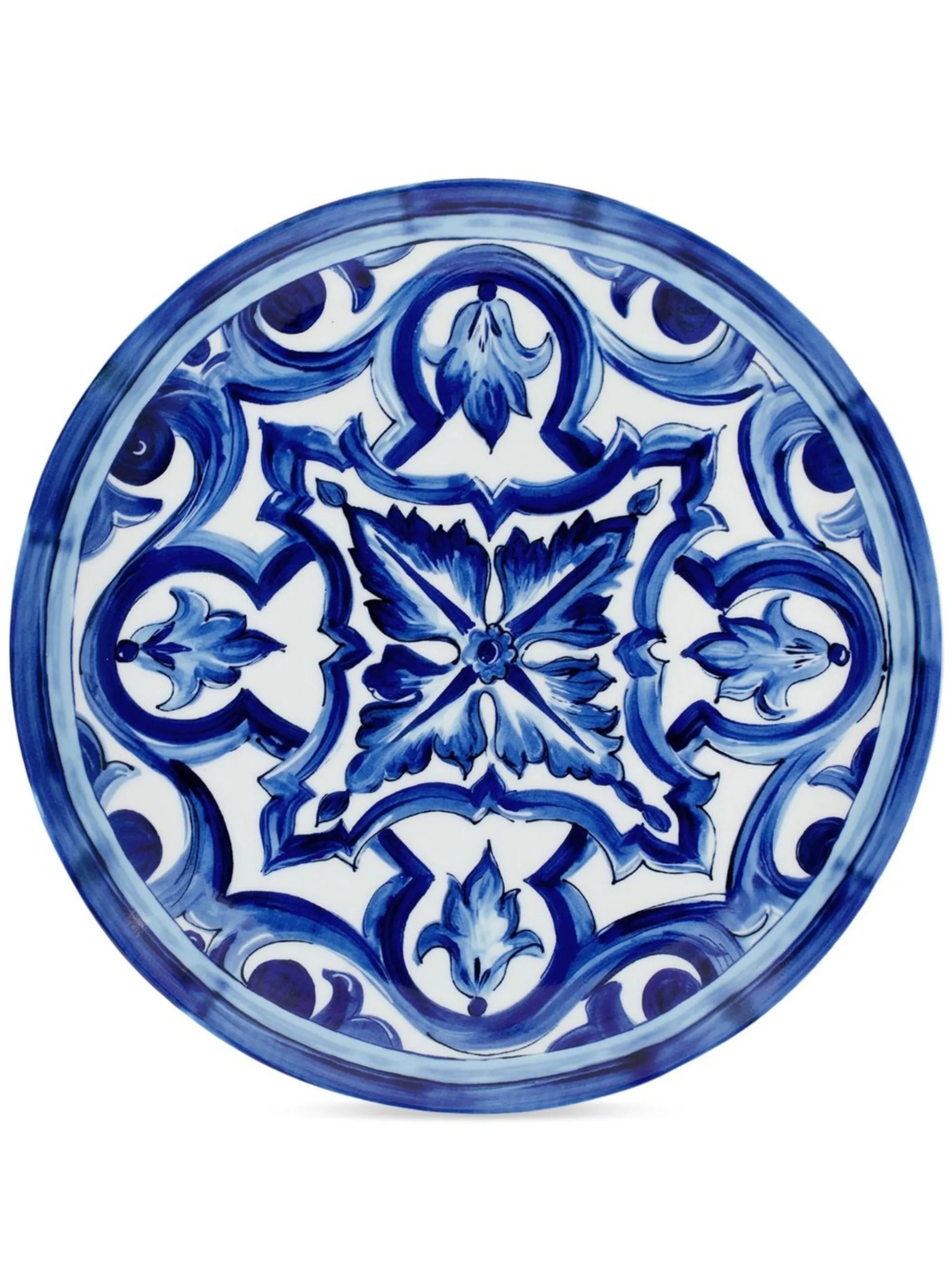 Blu Mediterraneo porcelain charger plate