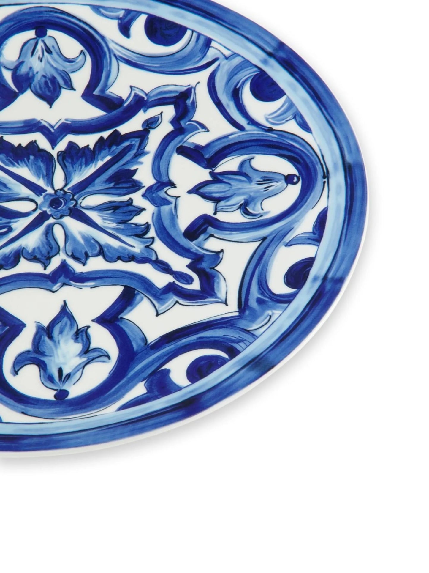 Blu Mediterraneo porcelain charger plate