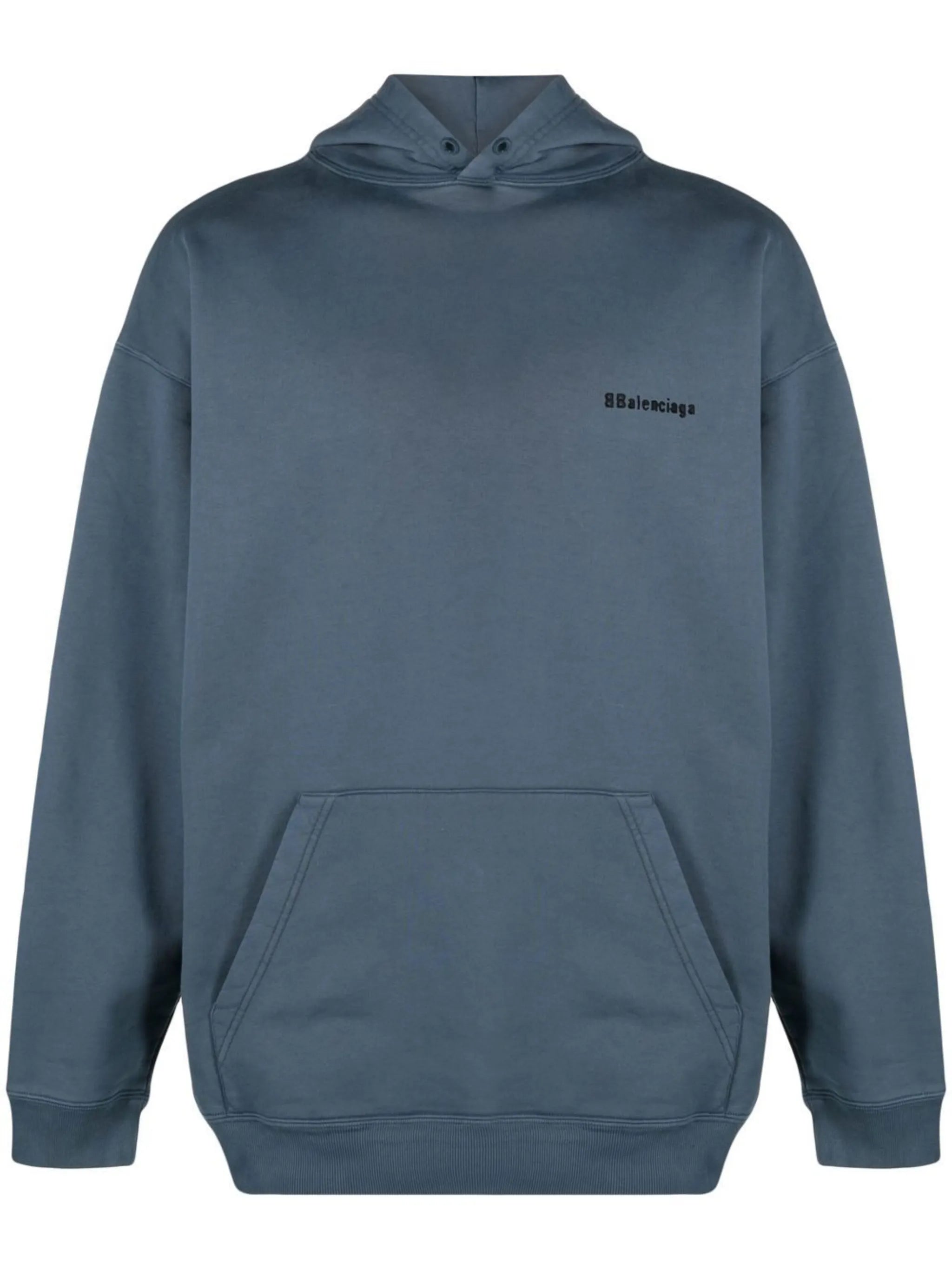logo-print cotton hoodie