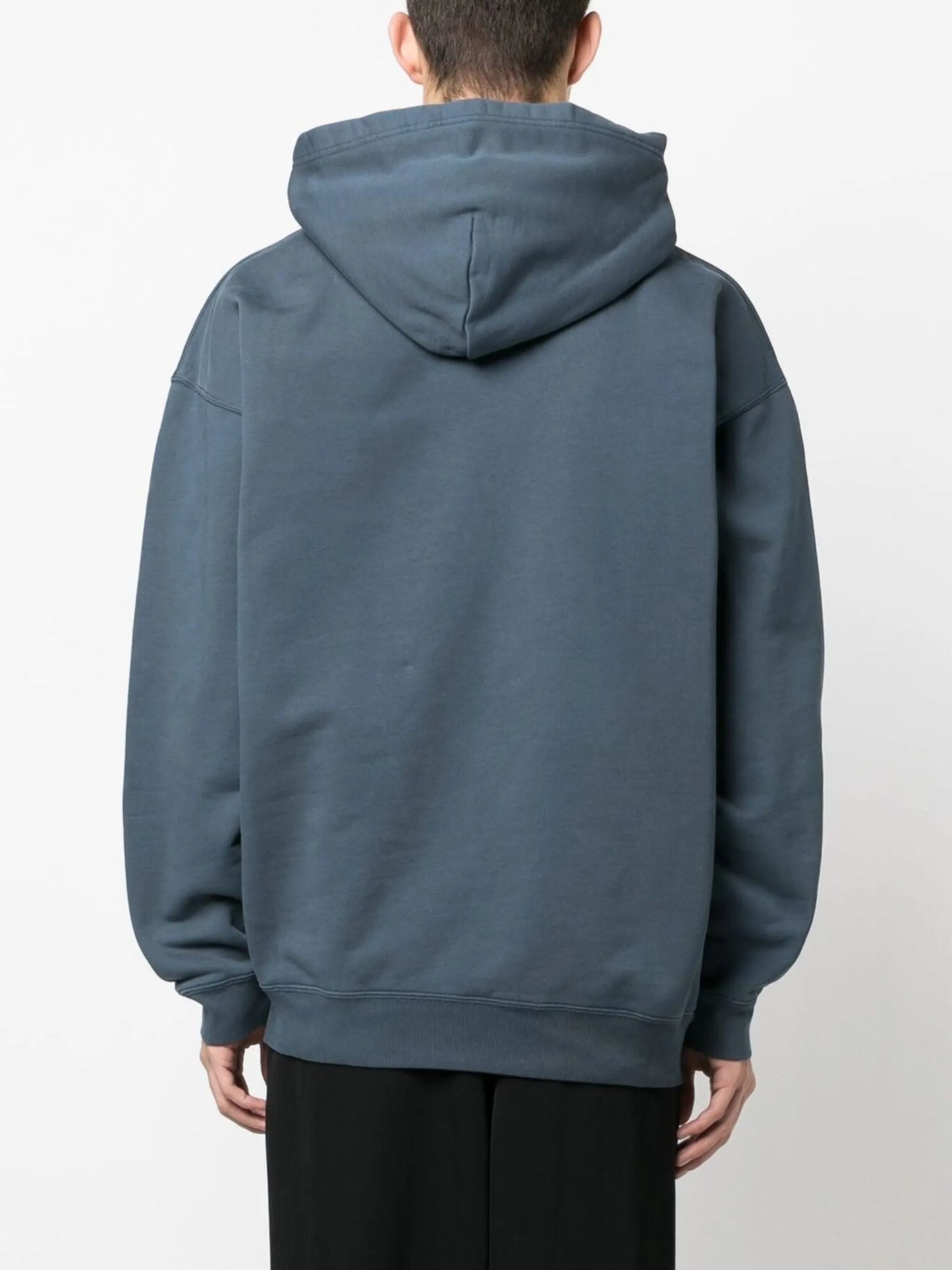 logo-print cotton hoodie