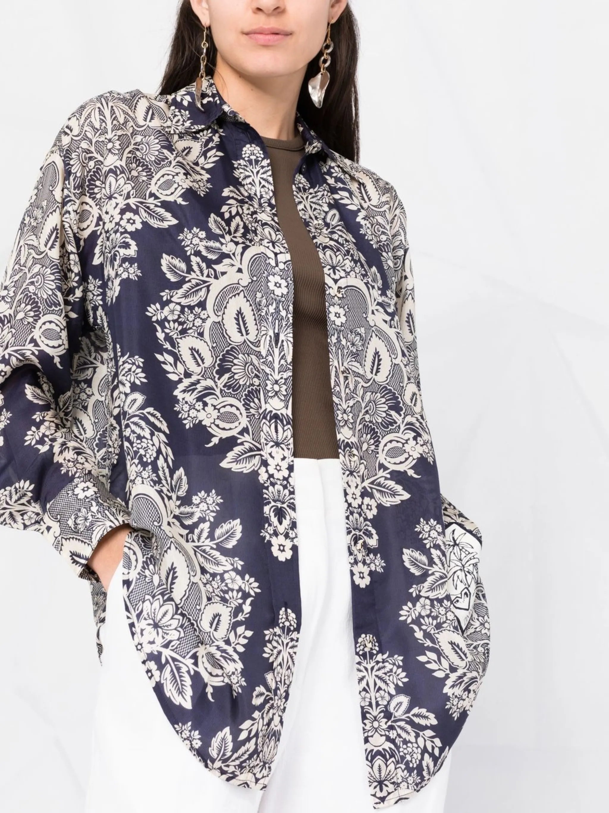 Pattie floral-print shirt