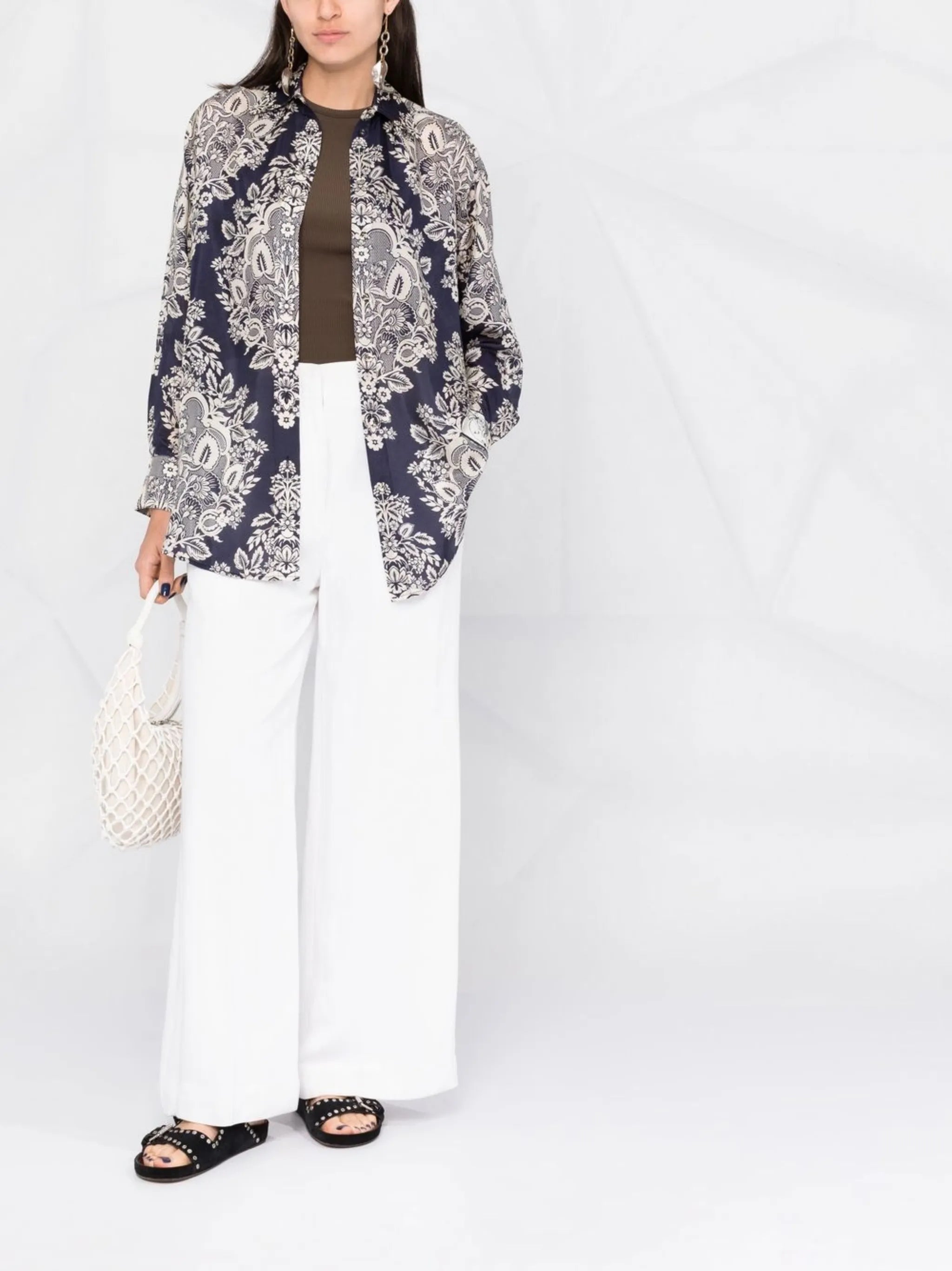 Pattie floral-print shirt