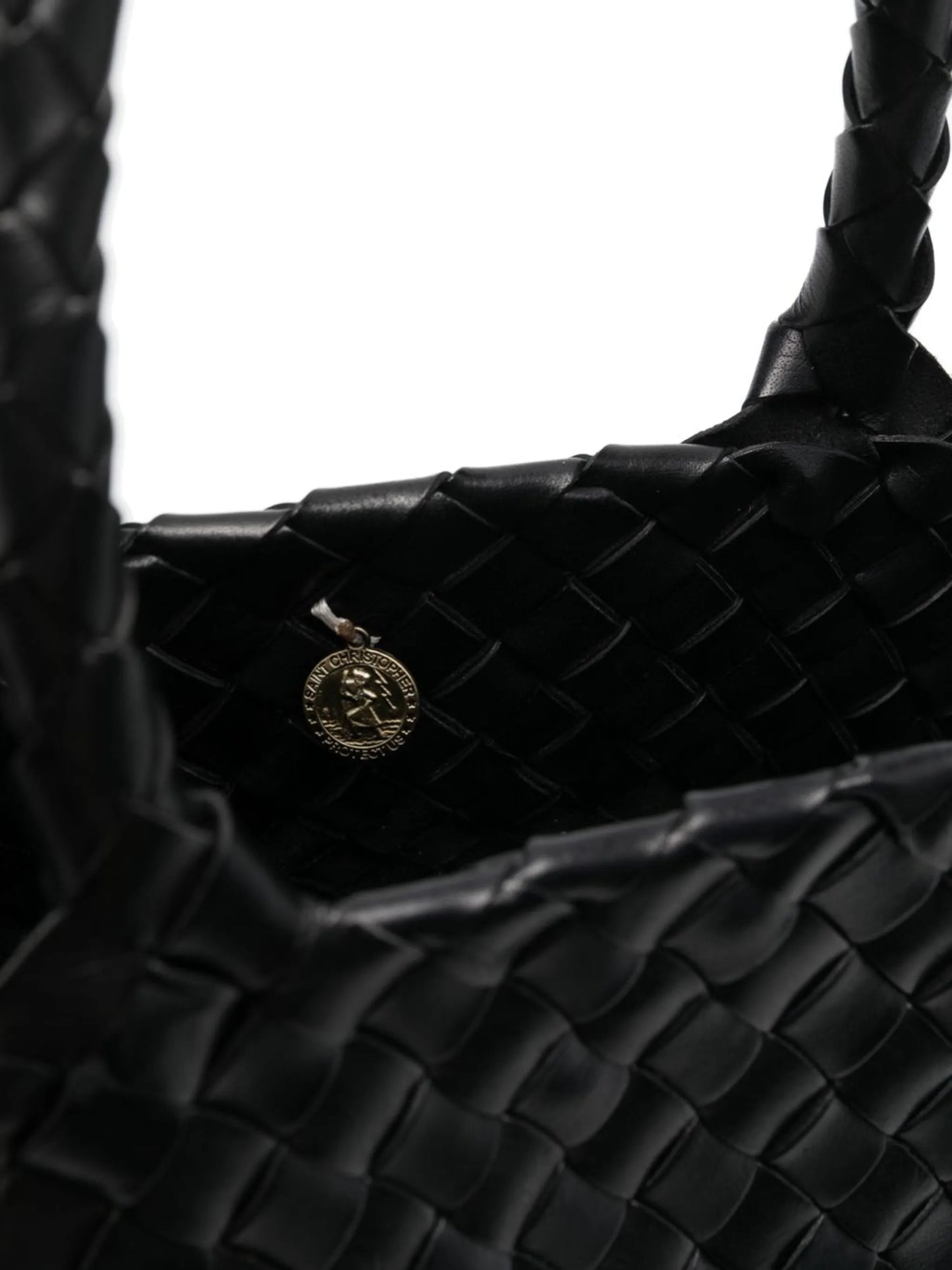 interwoven-design tote bag