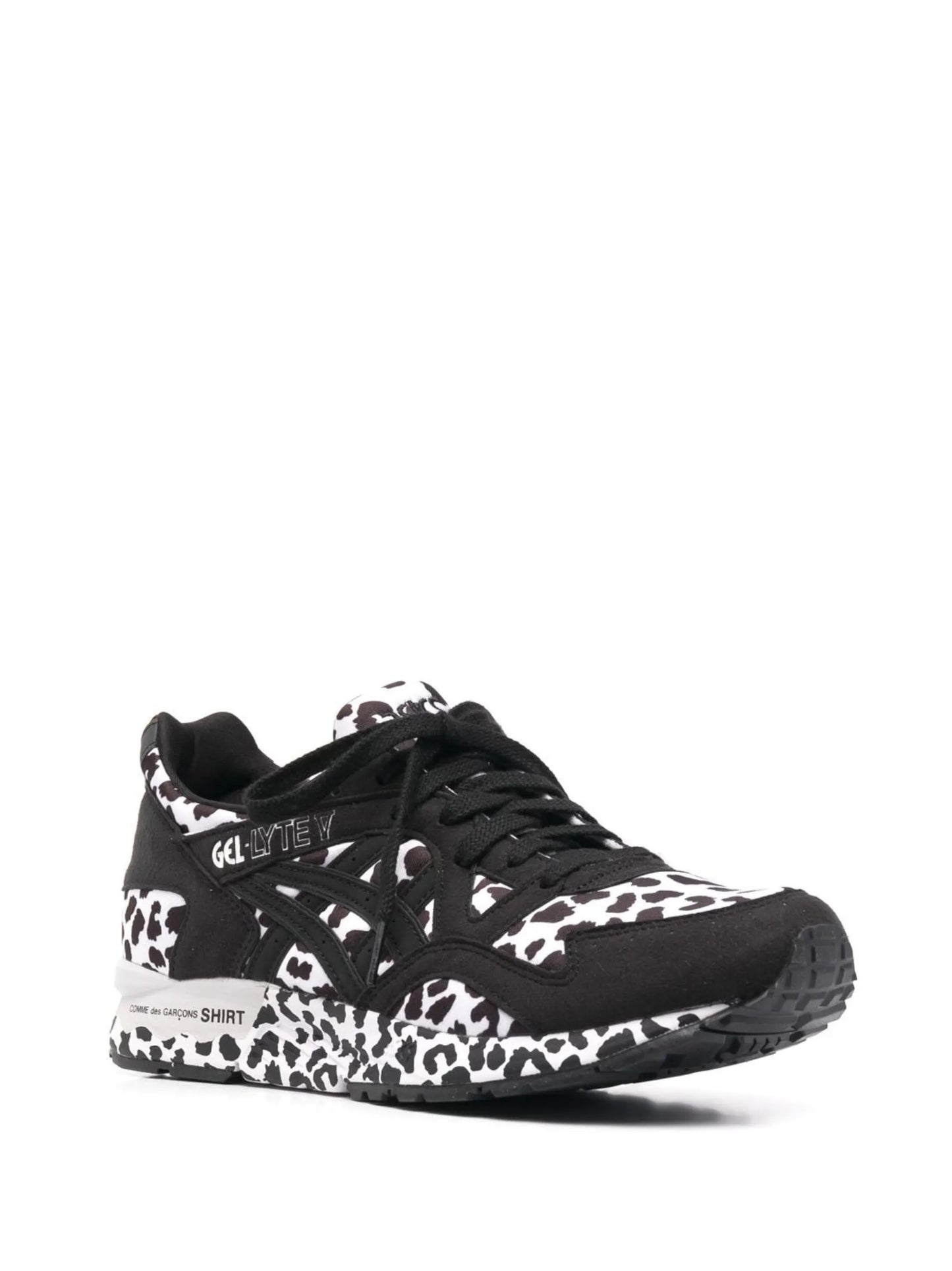 leopard-print lace-up sneakers