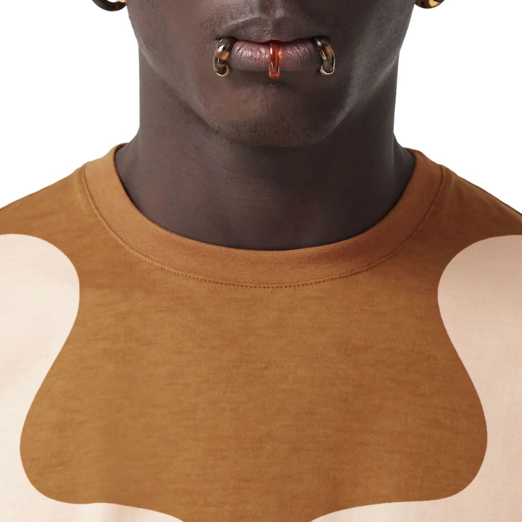 abstract print T-shirt
