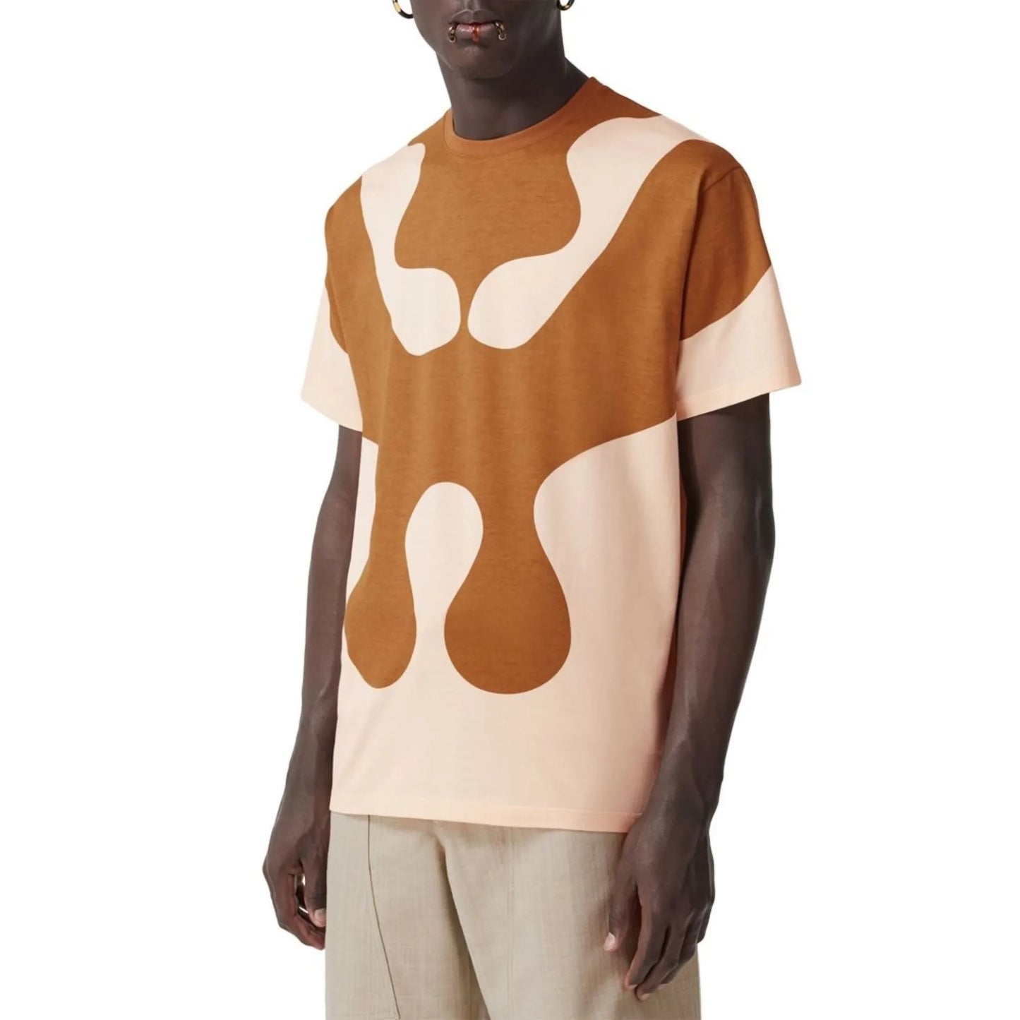 abstract print T-shirt