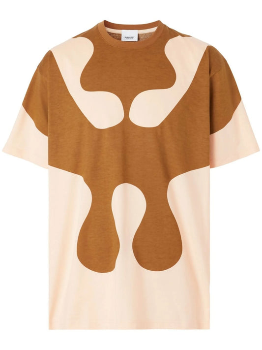 abstract print T-shirt