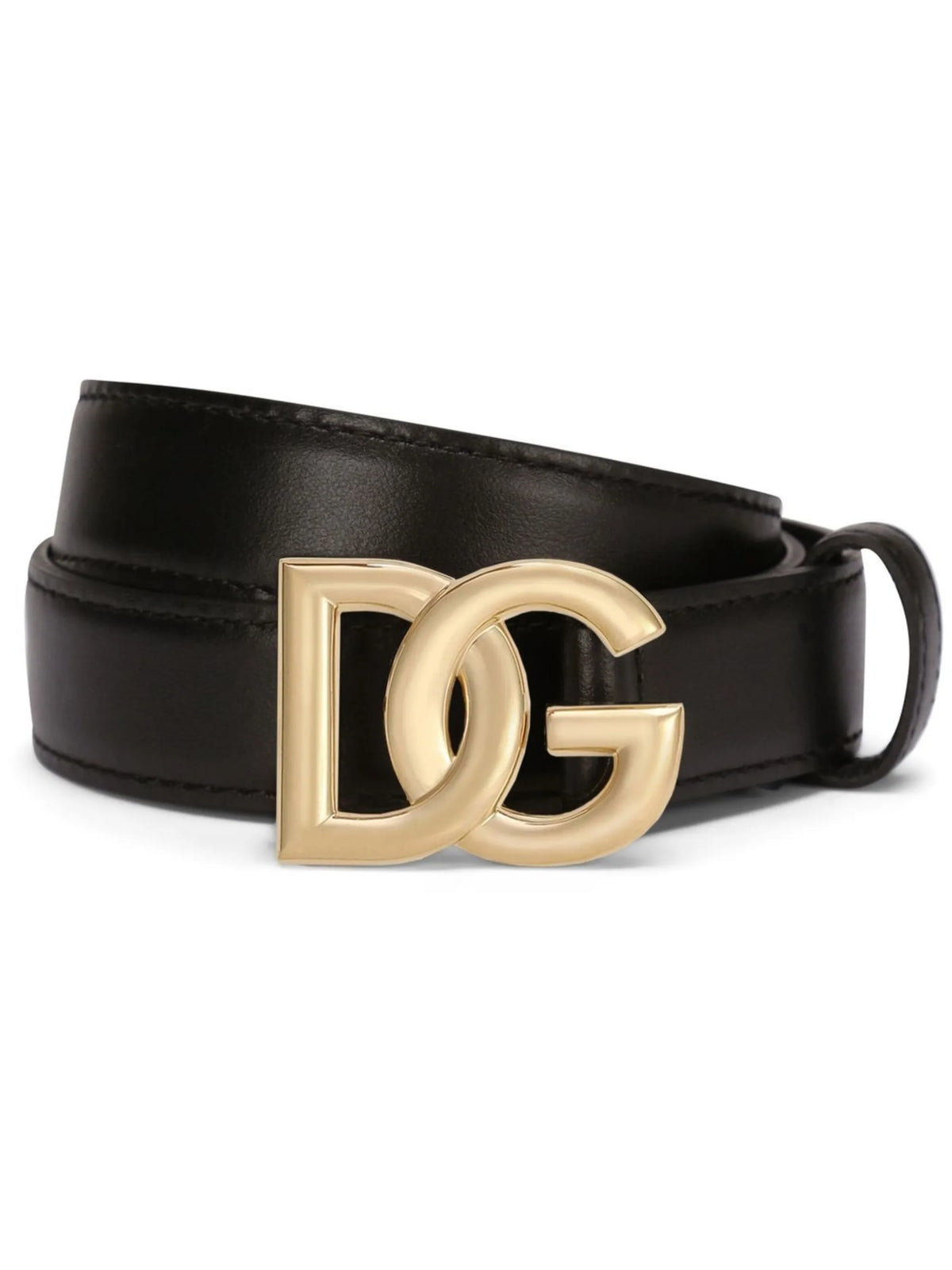 calfskin belt with logo