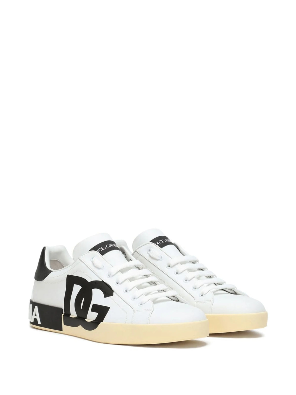 calfskin nappa Portofino sneakers with DG logo print