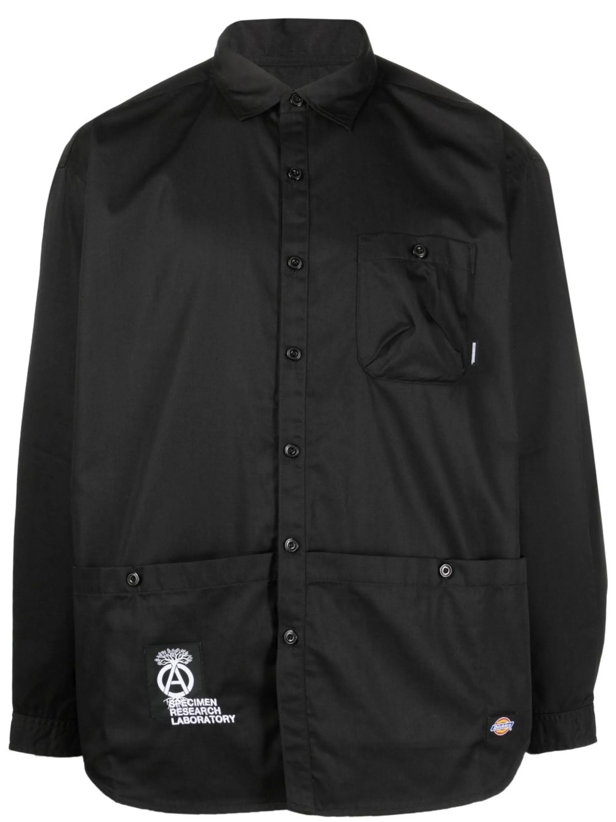 logo button-down shirt