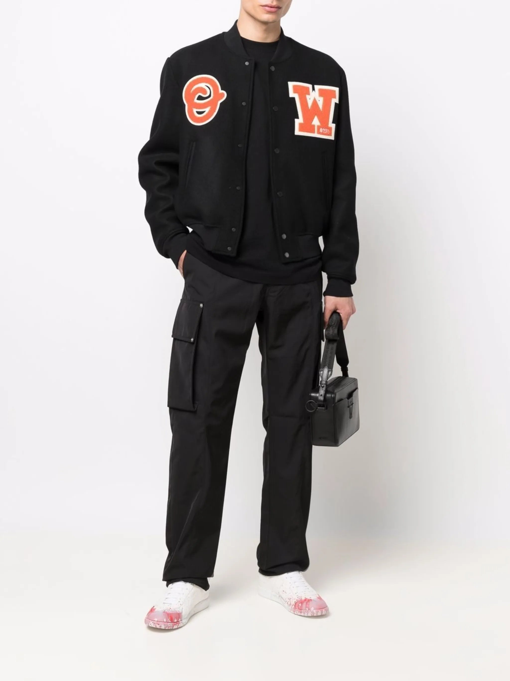 logo-patch varsity jacket